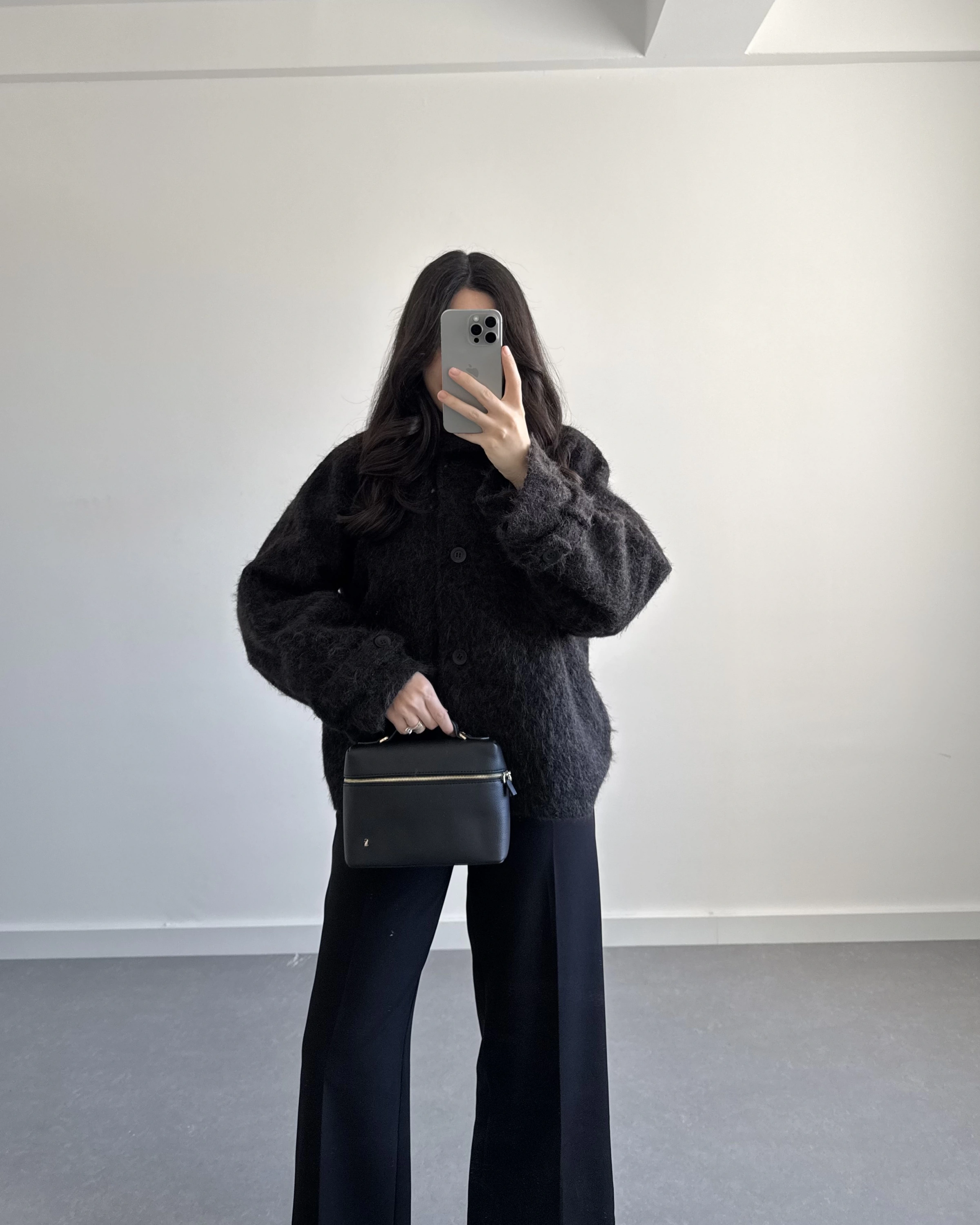 PREMİUM DÜĞMELİ KAŞE CEKET SİYAH