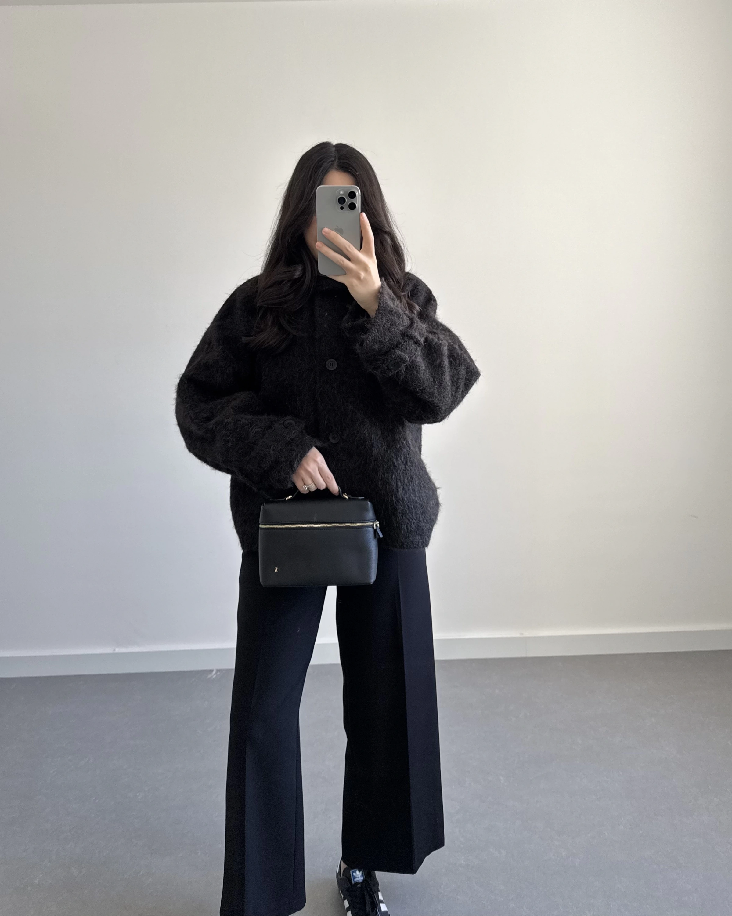 PREMİUM DÜĞMELİ KAŞE CEKET SİYAH