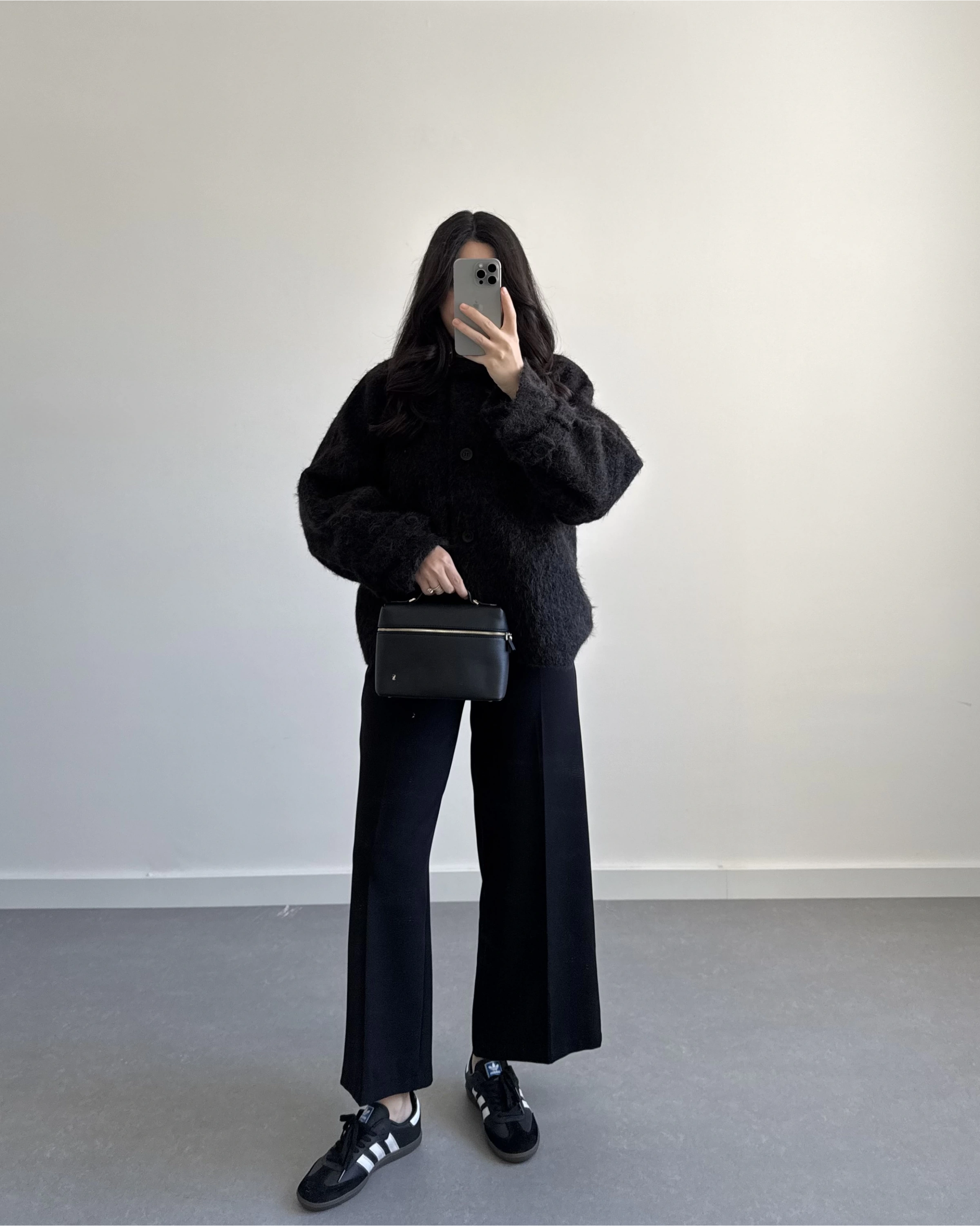 PREMİUM DÜĞMELİ KAŞE CEKET SİYAH