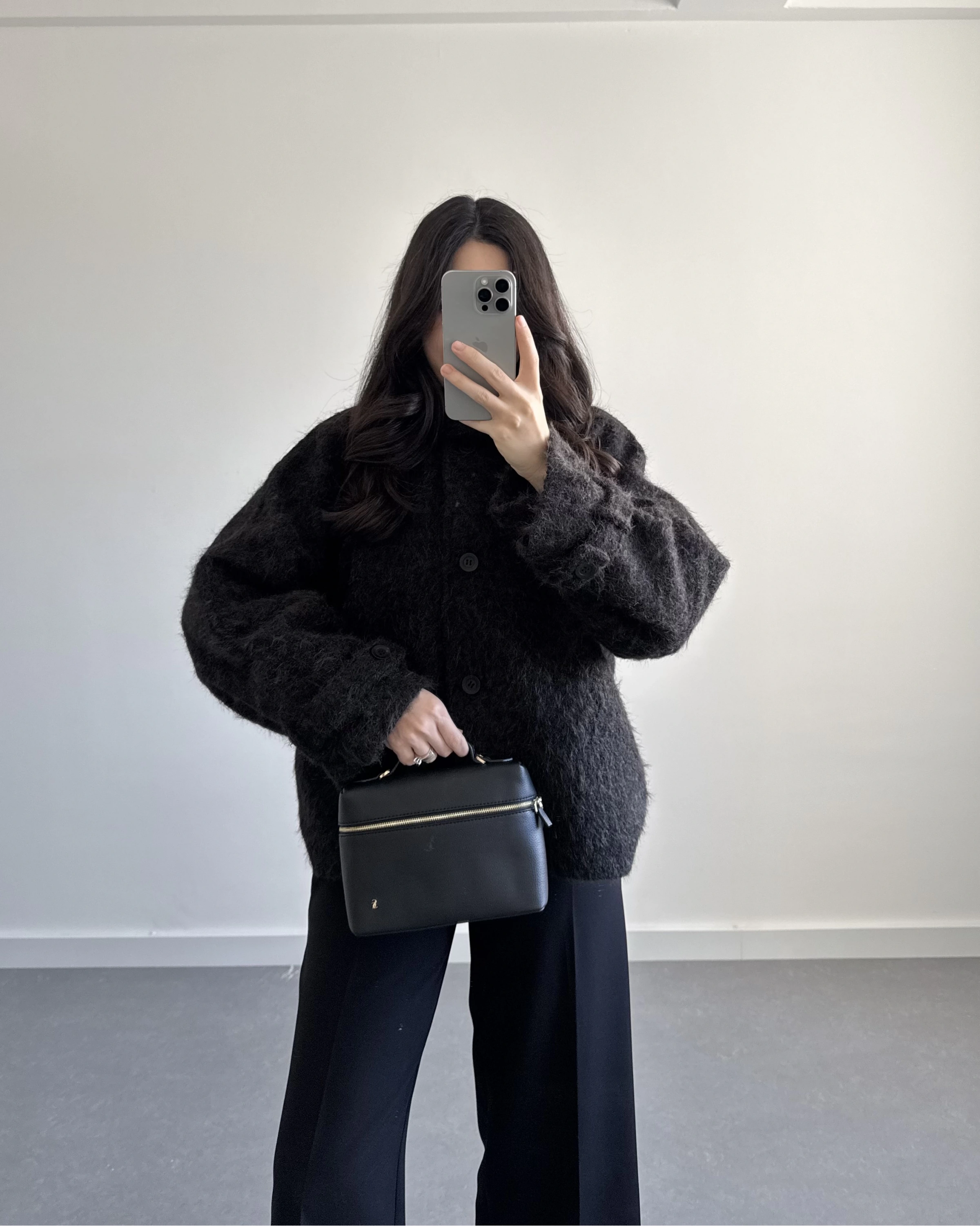 PREMİUM DÜĞMELİ KAŞE CEKET SİYAH