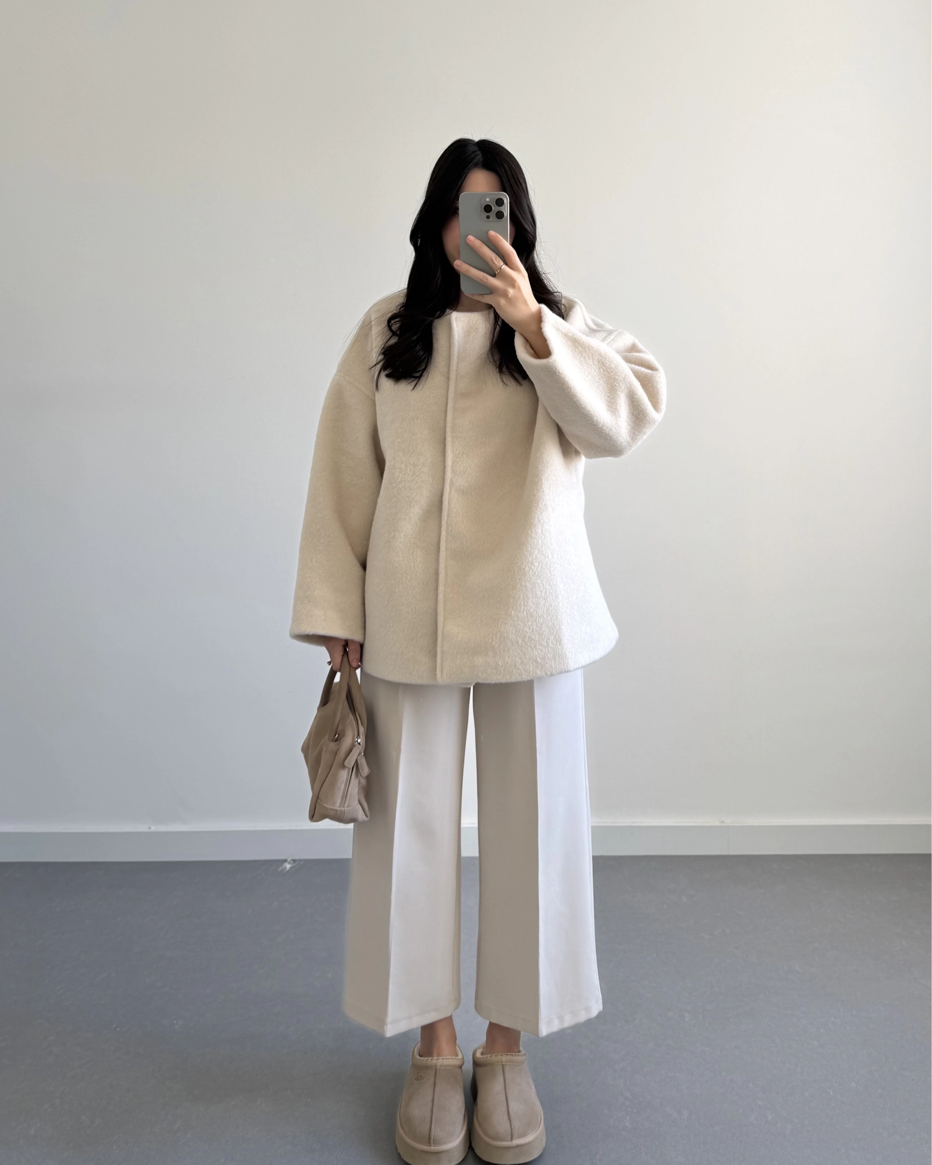 PREMİUM OVERSİZE KAŞE KABAN BEJ