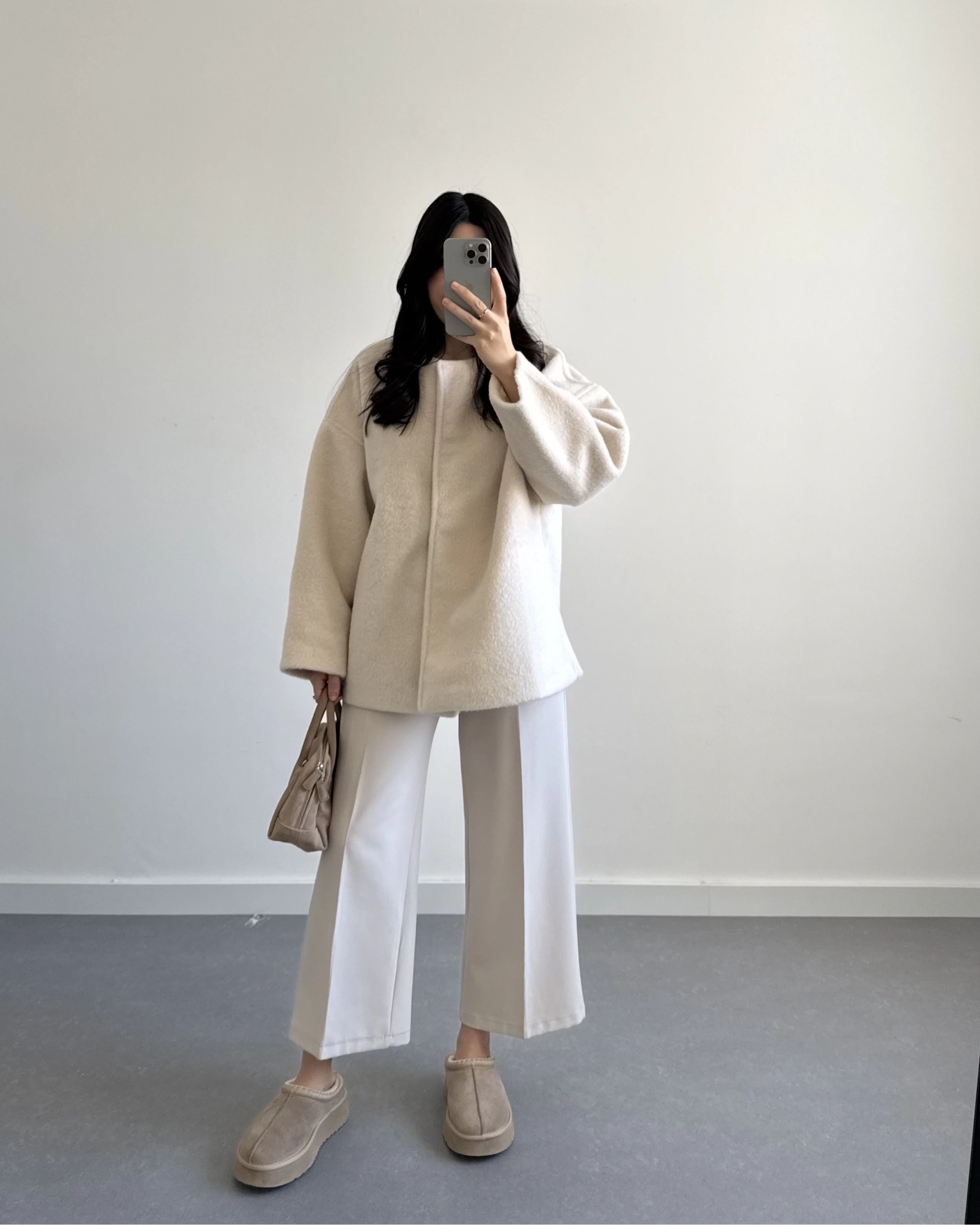 PREMİUM OVERSİZE KAŞE KABAN BEJ