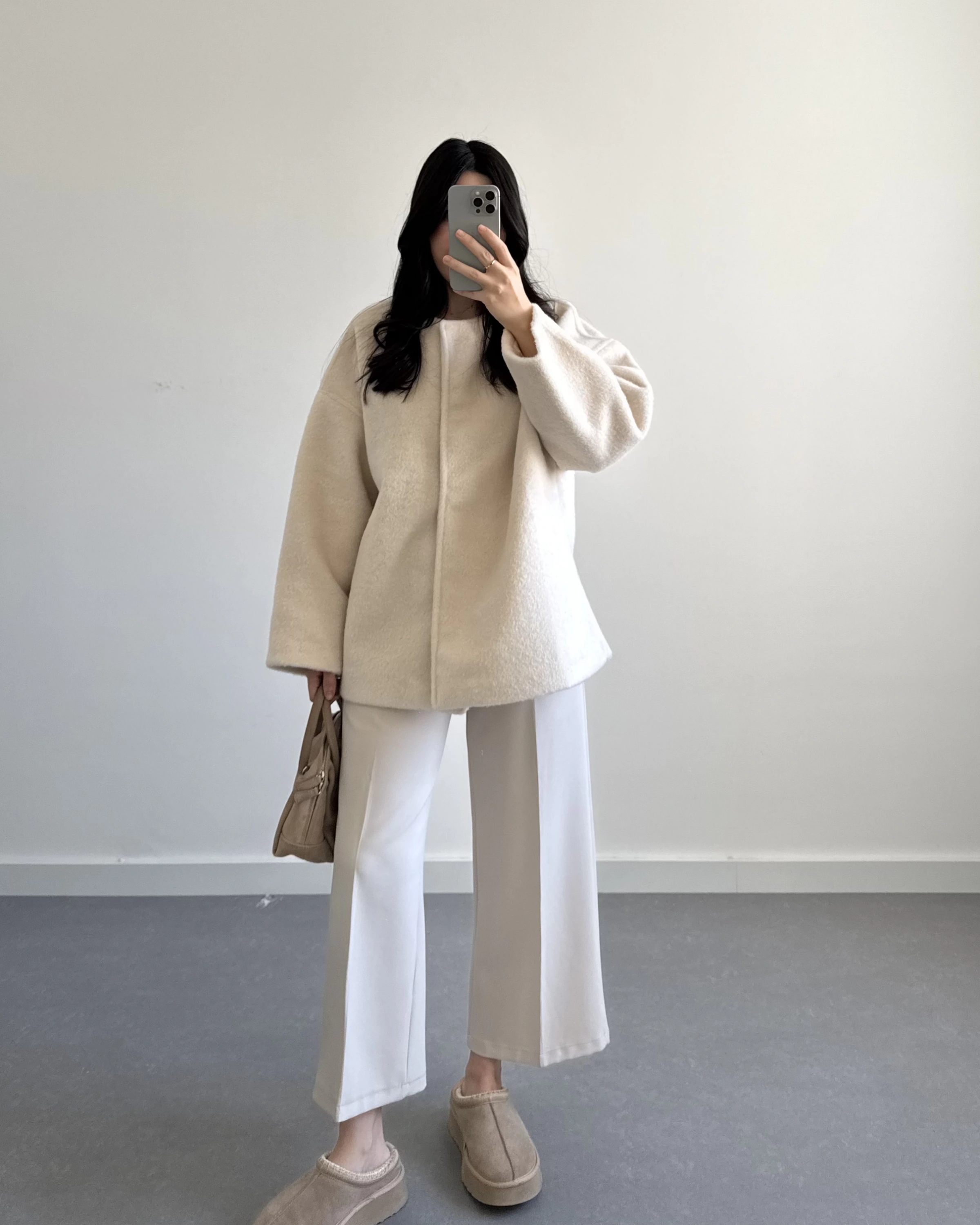 PREMİUM OVERSİZE KAŞE KABAN BEJ