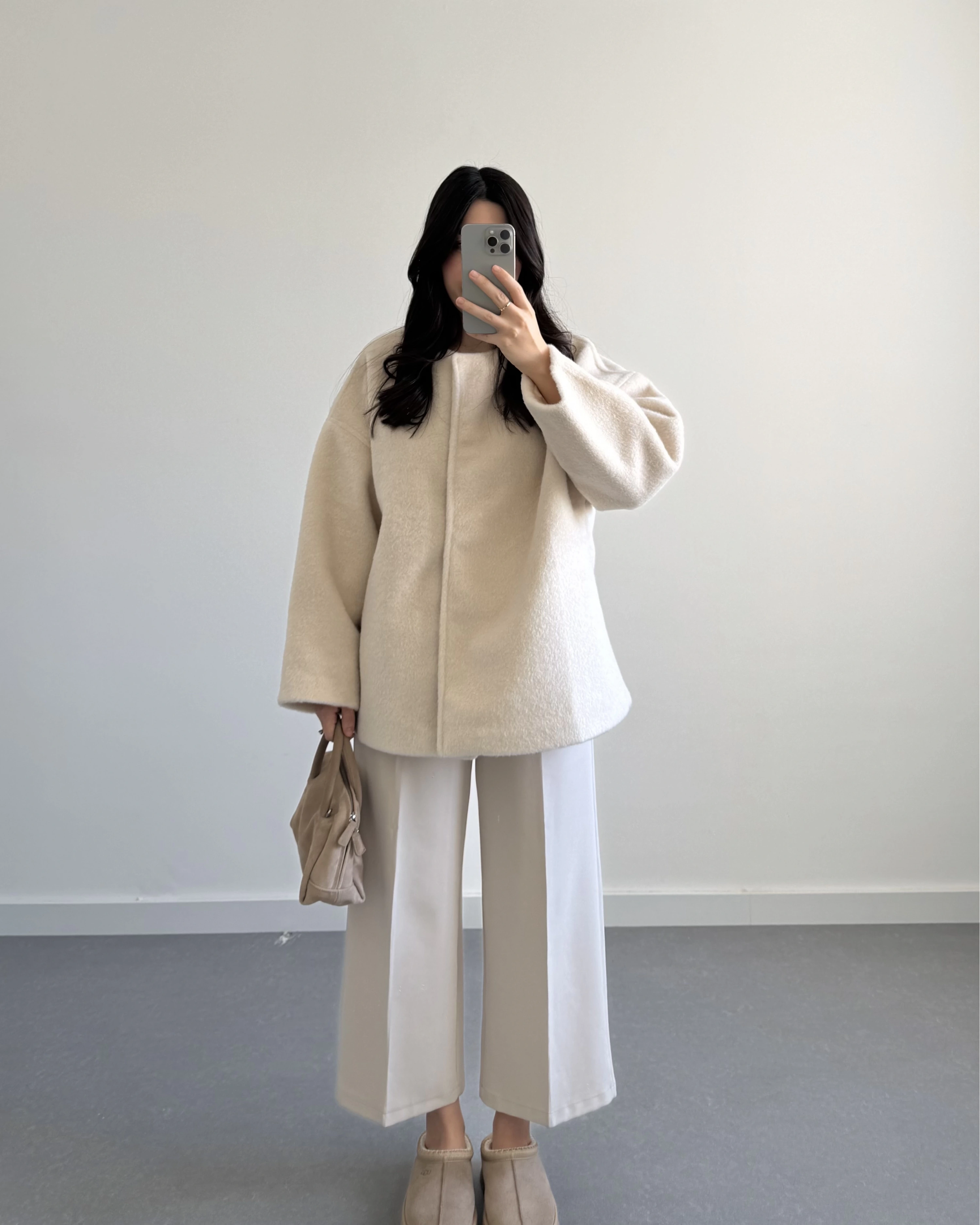 PREMİUM OVERSİZE KAŞE KABAN BEJ