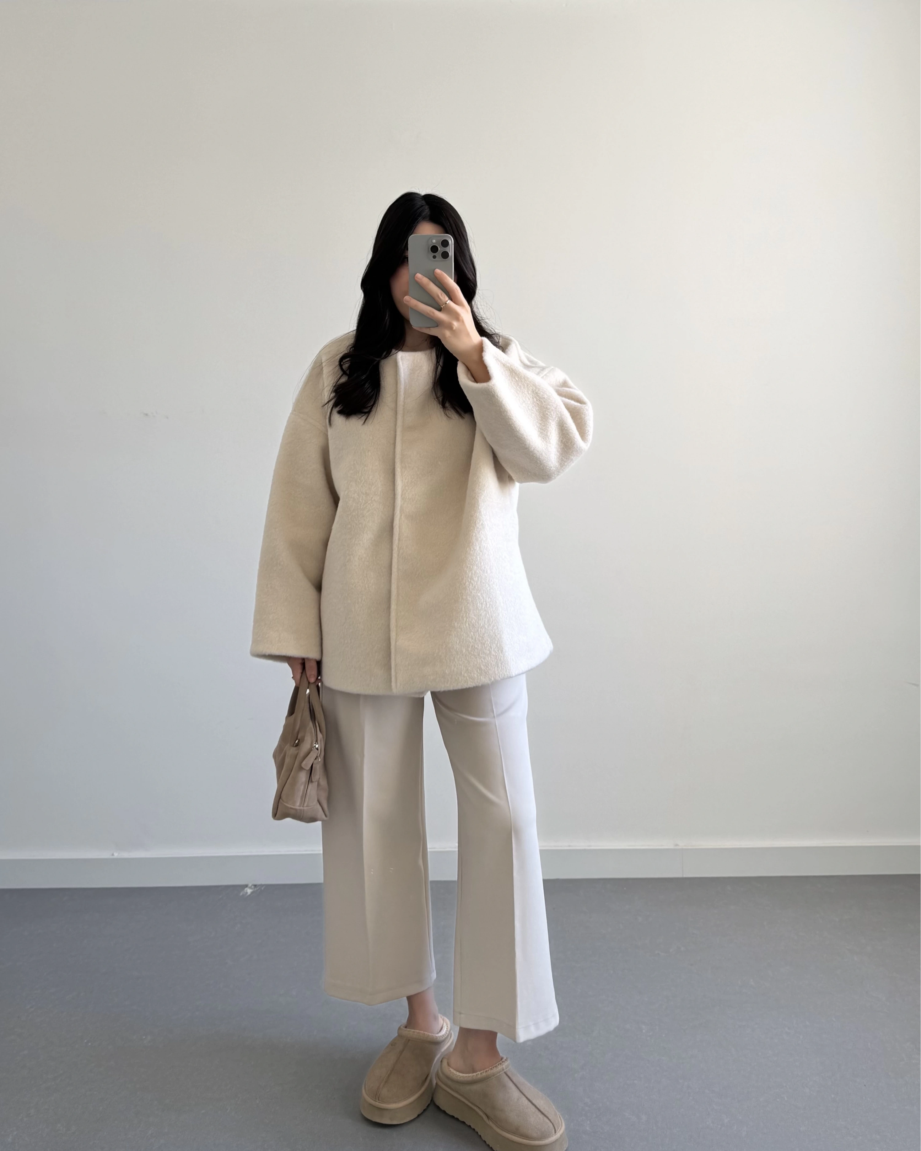 PREMİUM OVERSİZE KAŞE KABAN BEJ