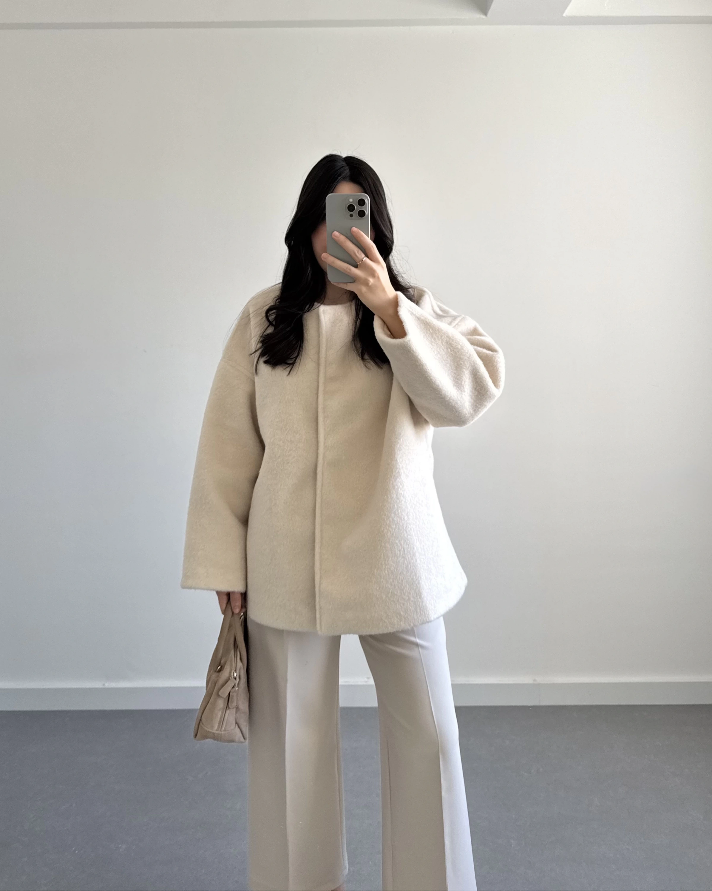 PREMİUM OVERSİZE KAŞE KABAN BEJ