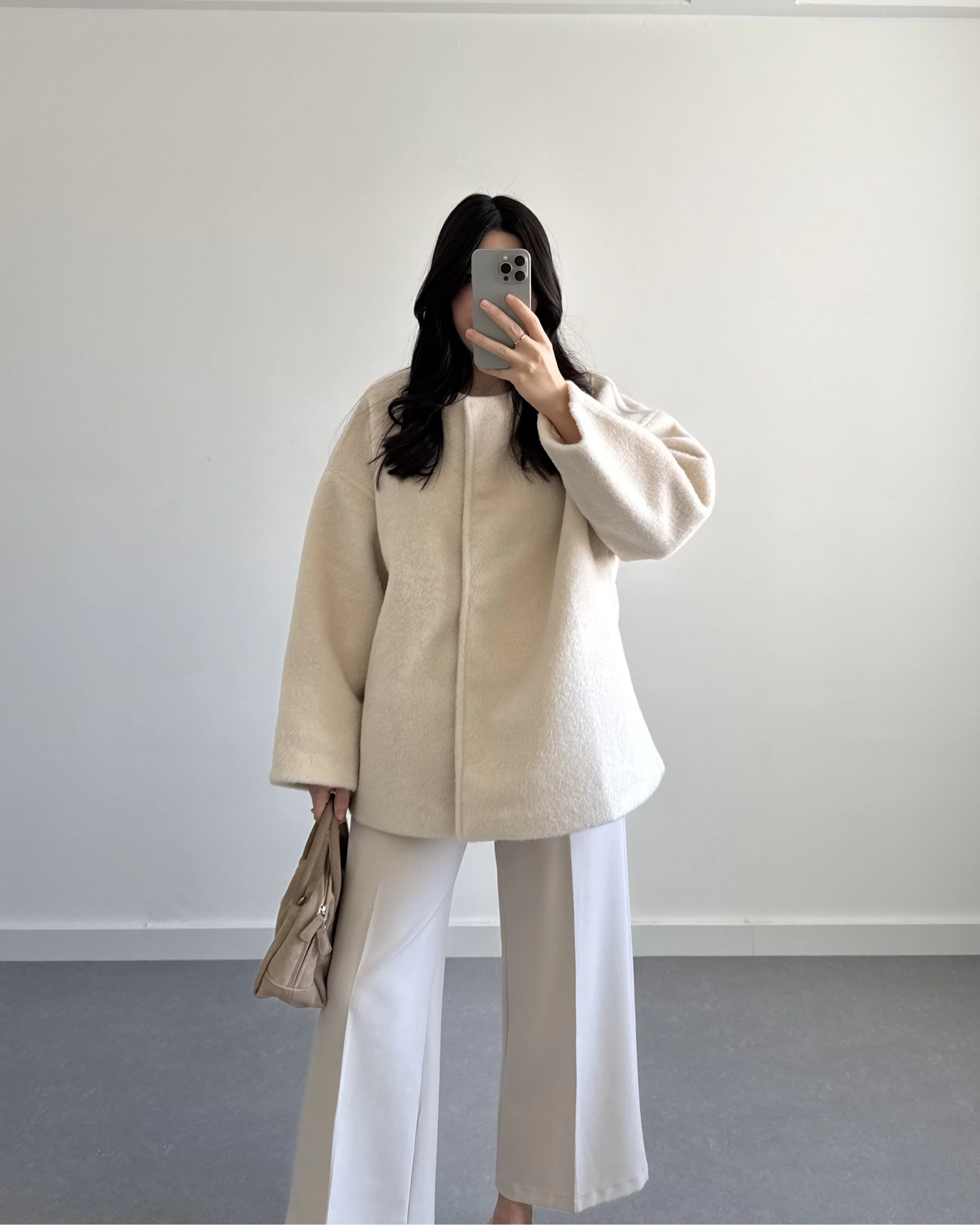 PREMİUM OVERSİZE KAŞE KABAN BEJ