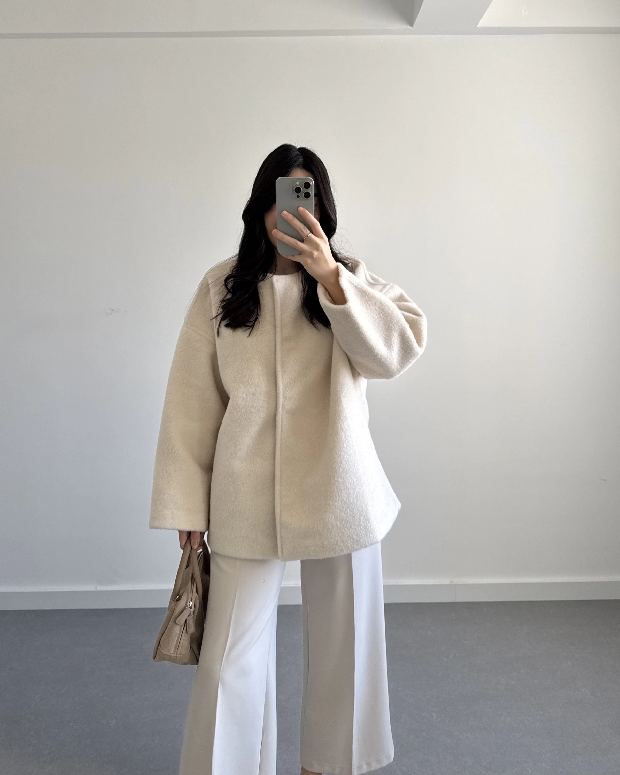 PREMİUM OVERSİZE KAŞE KABAN BEJ