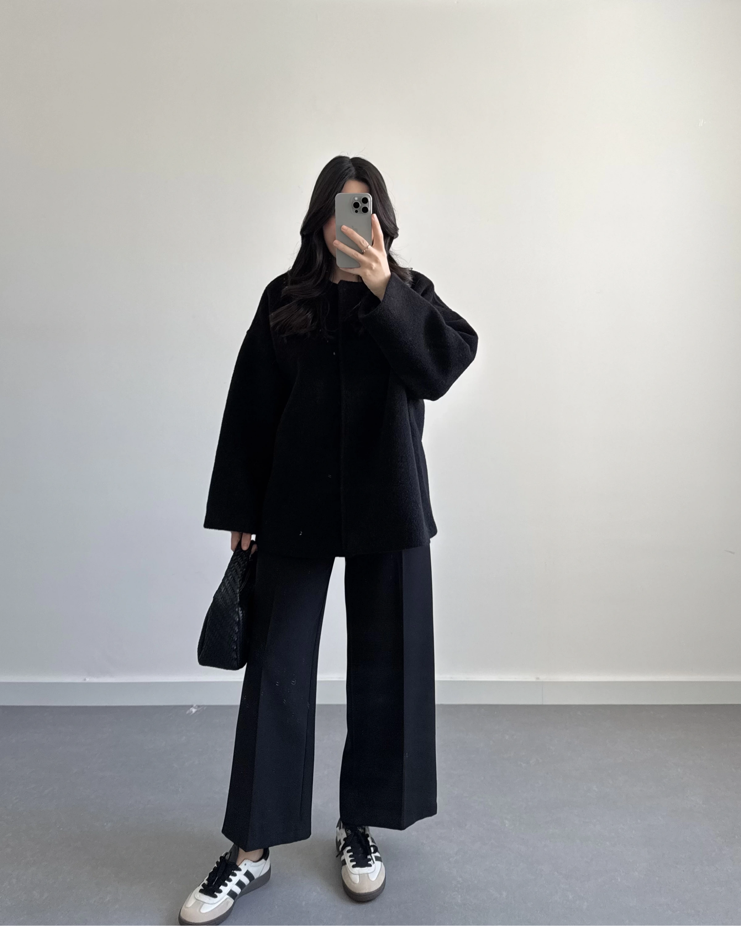 PREMİUM OVERSİZE KAŞE KABAN SİYAH