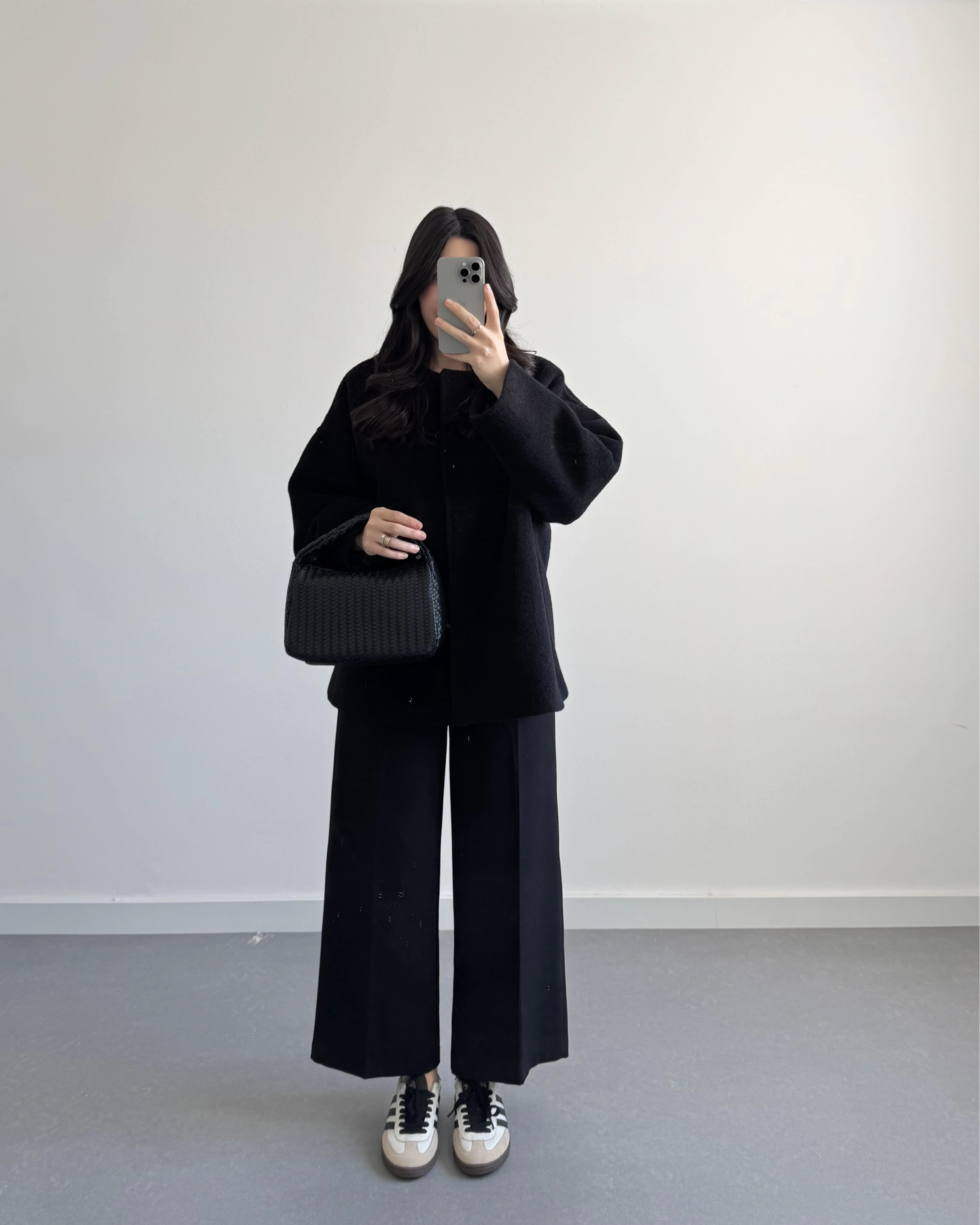 PREMİUM OVERSİZE KAŞE KABAN SİYAH