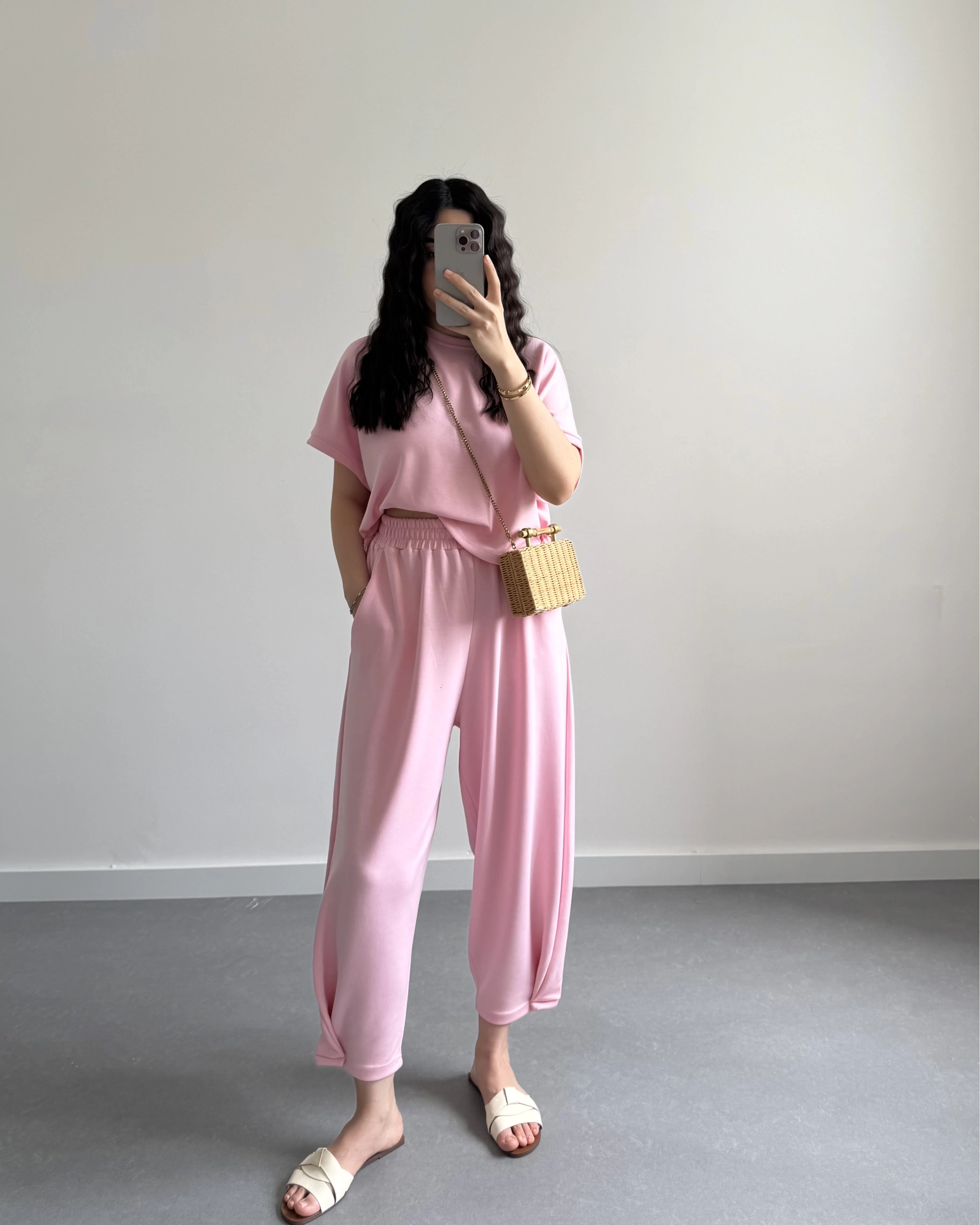 REX PEMBE MODAL KUMAŞ TAKIM