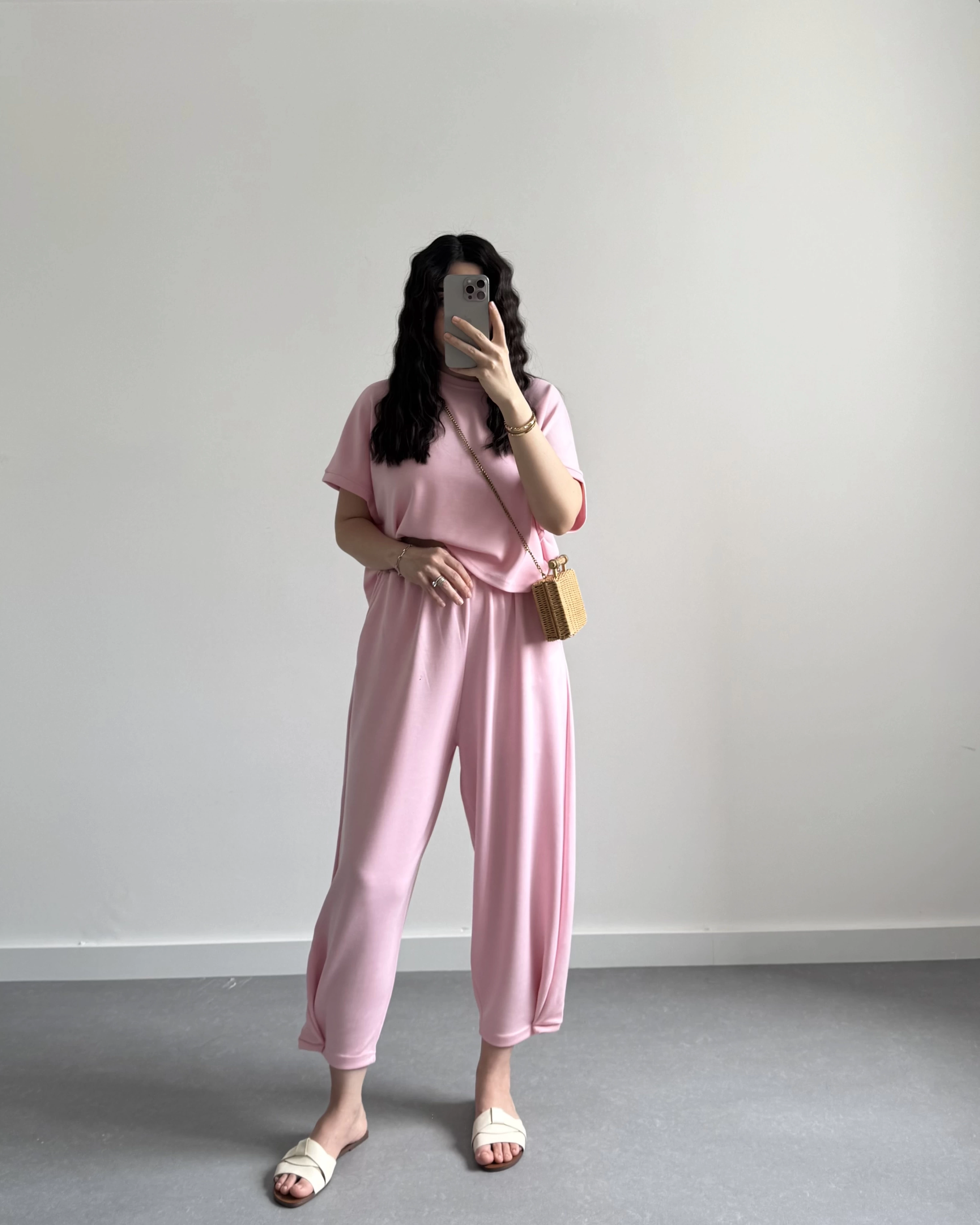 REX PEMBE MODAL KUMAŞ TAKIM