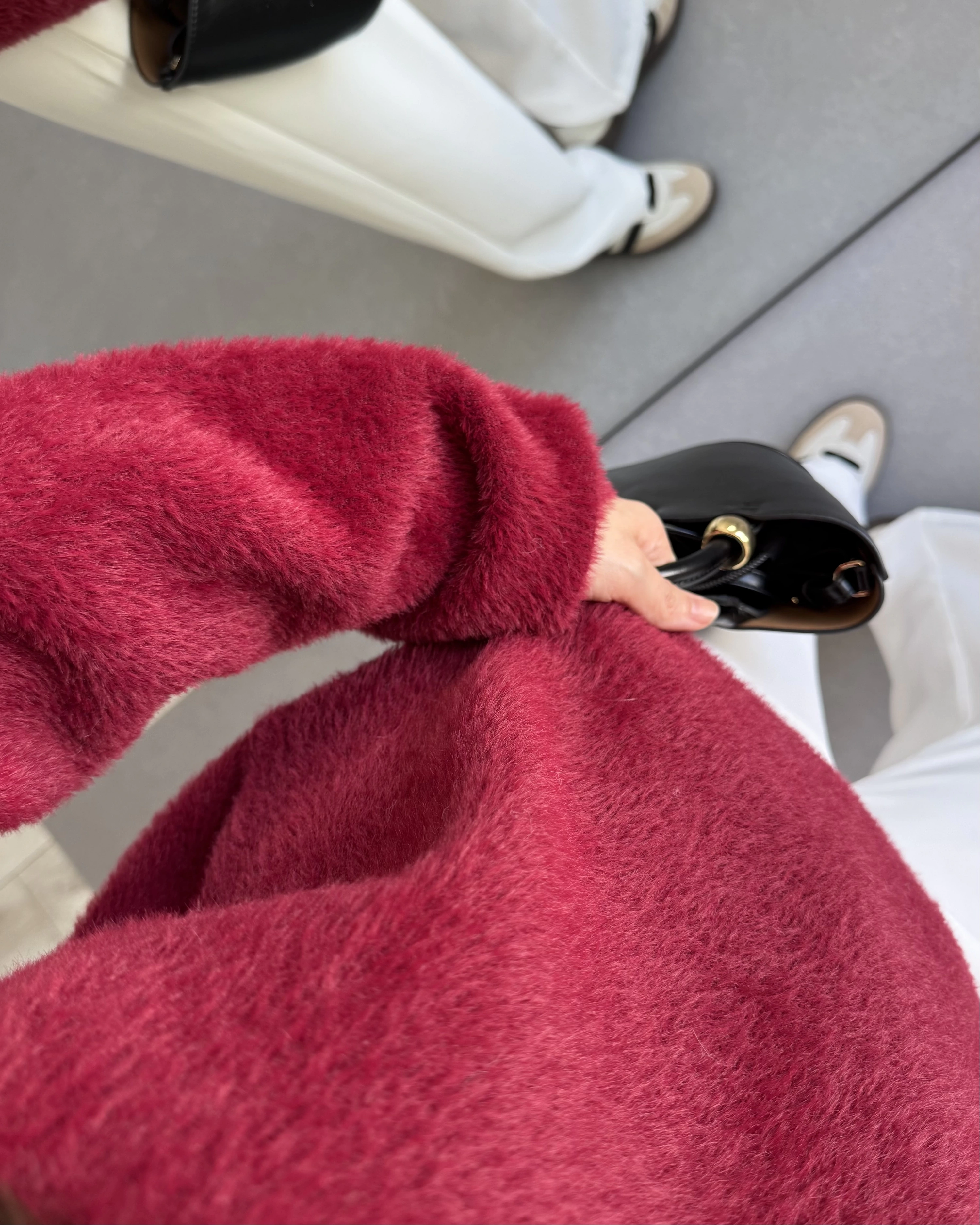 SAKALLI YUMOŞ KAZAK BORDO