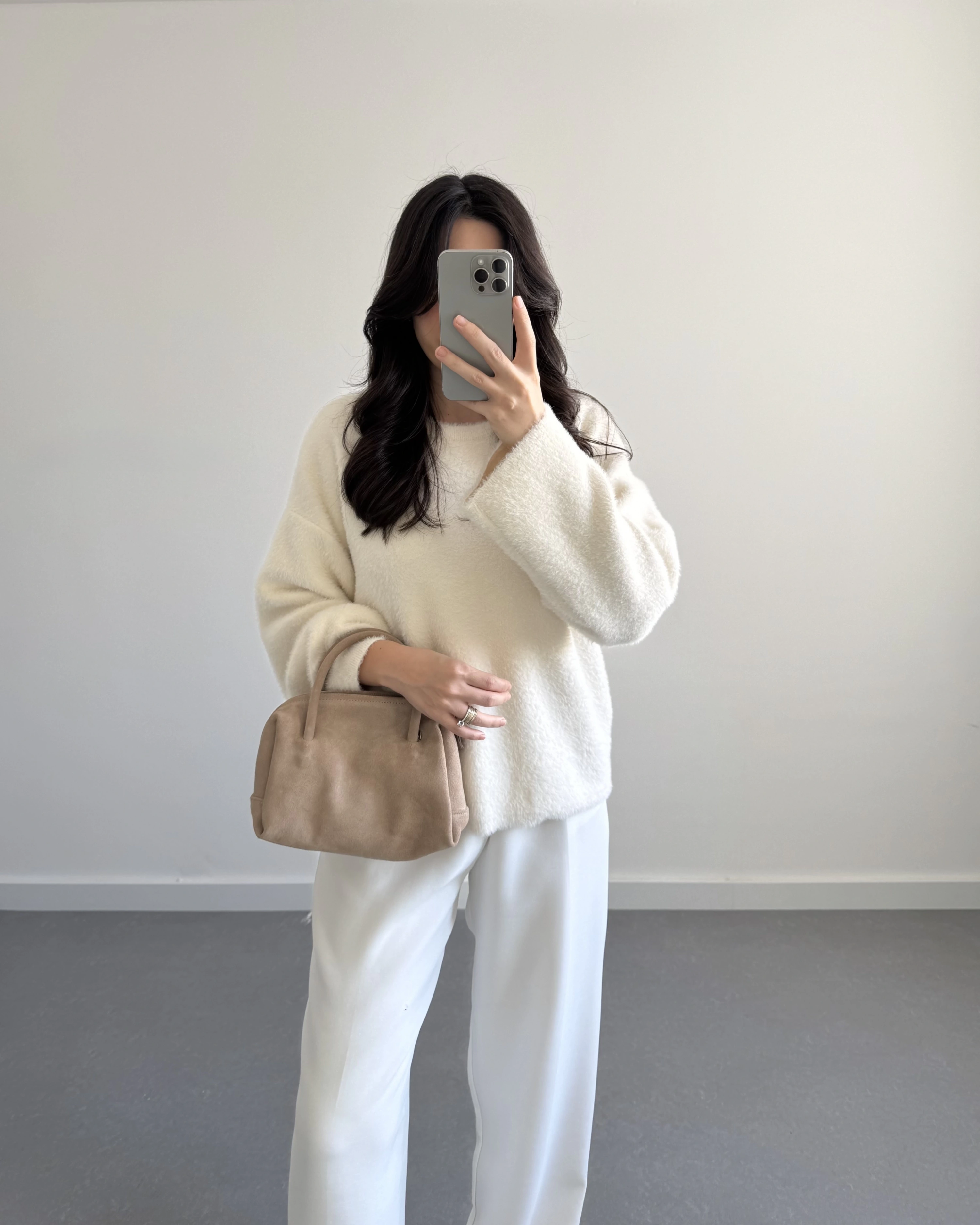 SAKALLI YUMOŞ KAZAK EKRU