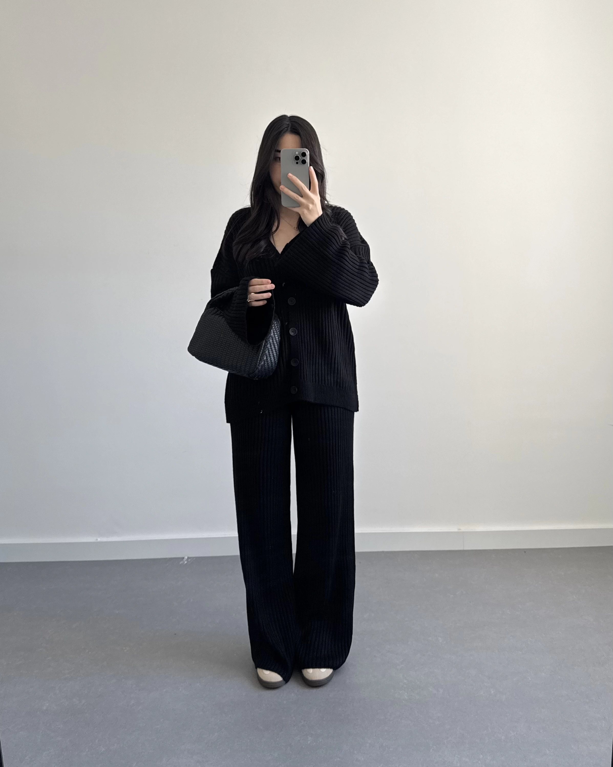 SİYAH BASİC FİTİLLİ HIRKA TAKIM