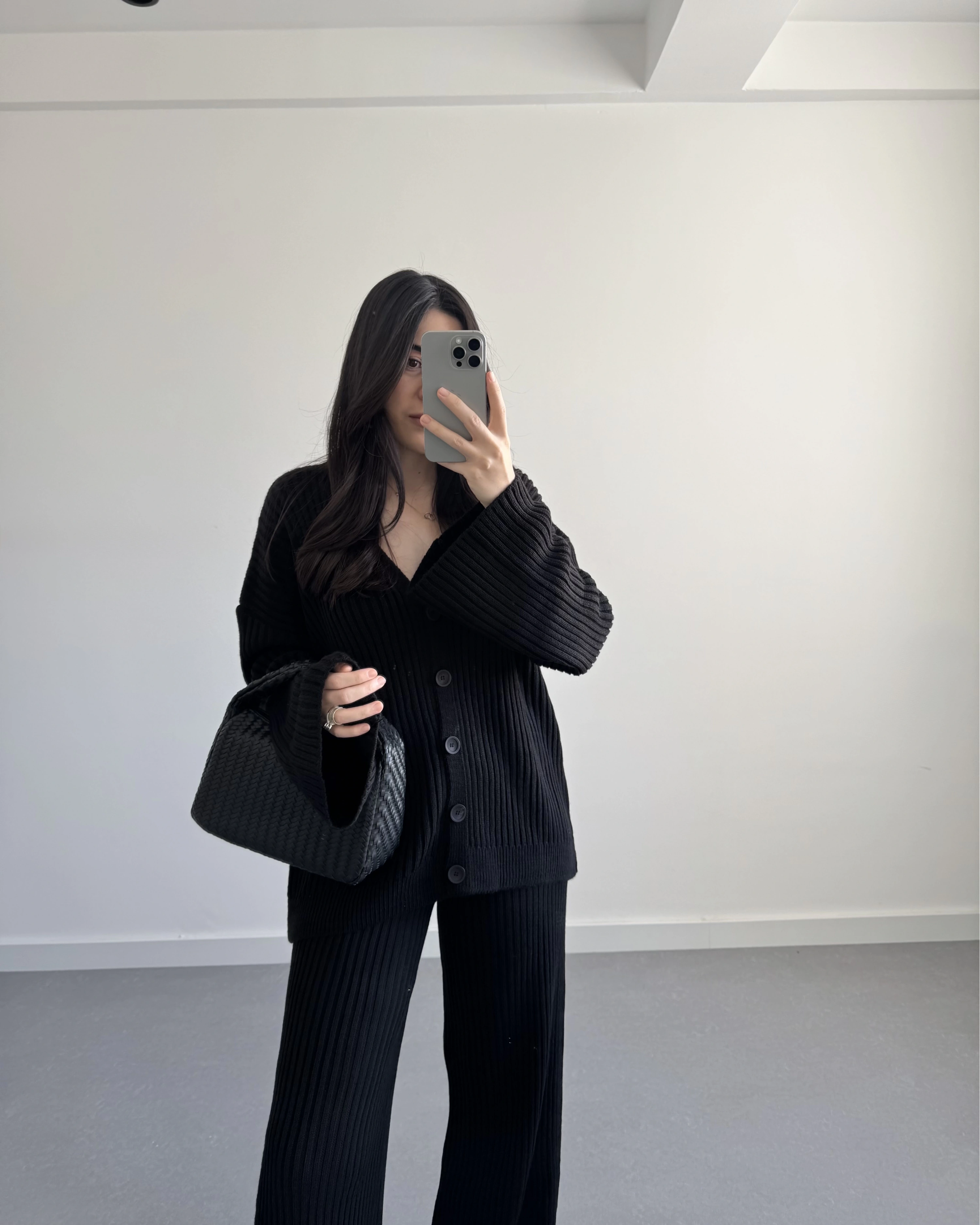 SİYAH BASİC FİTİLLİ HIRKA TAKIM