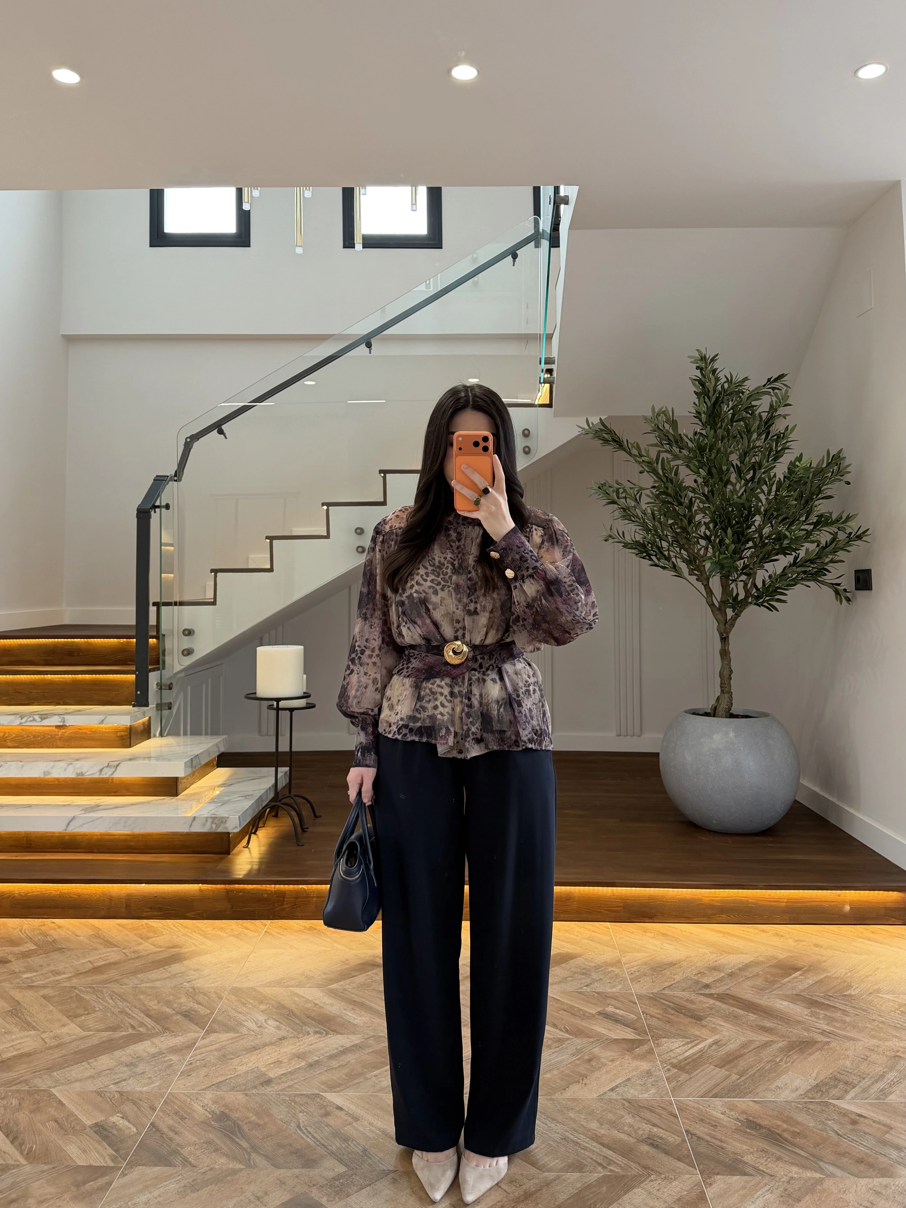 SİYAH KALIN KORSELİ BLUZ-5158