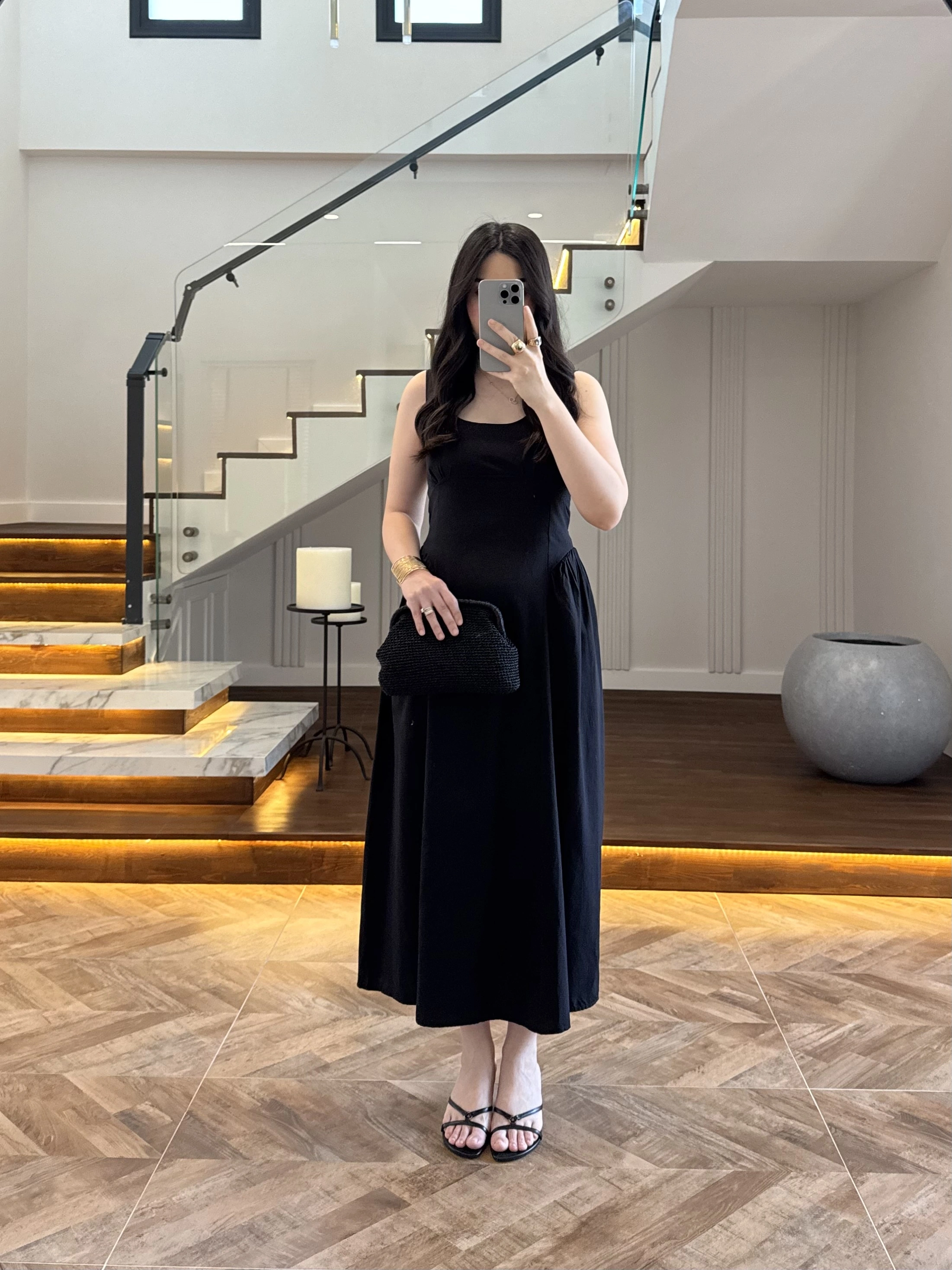 SİYAH KUŞAKLI ELBİSE- 3998