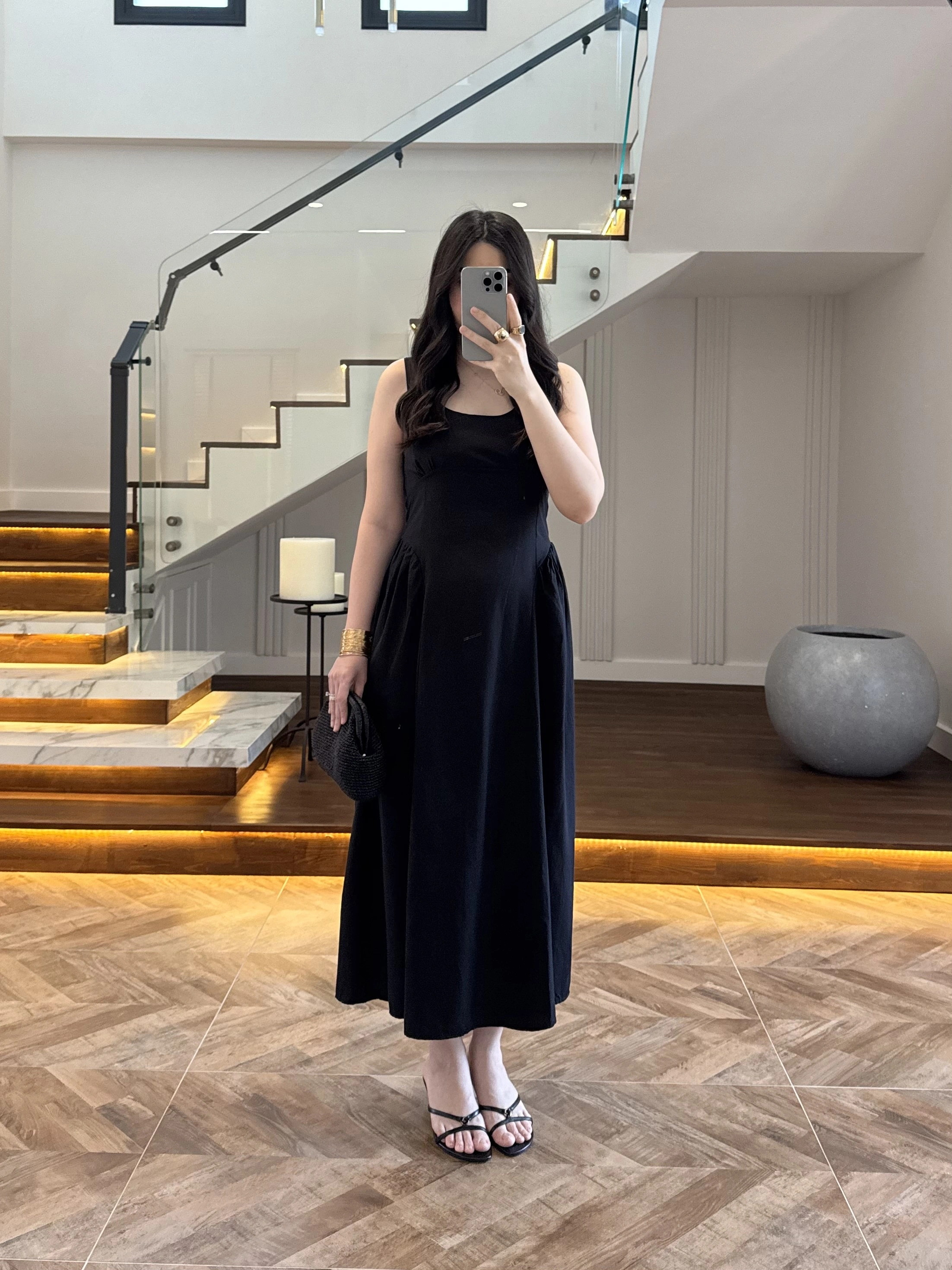 SİYAH KUŞAKLI ELBİSE- 3998