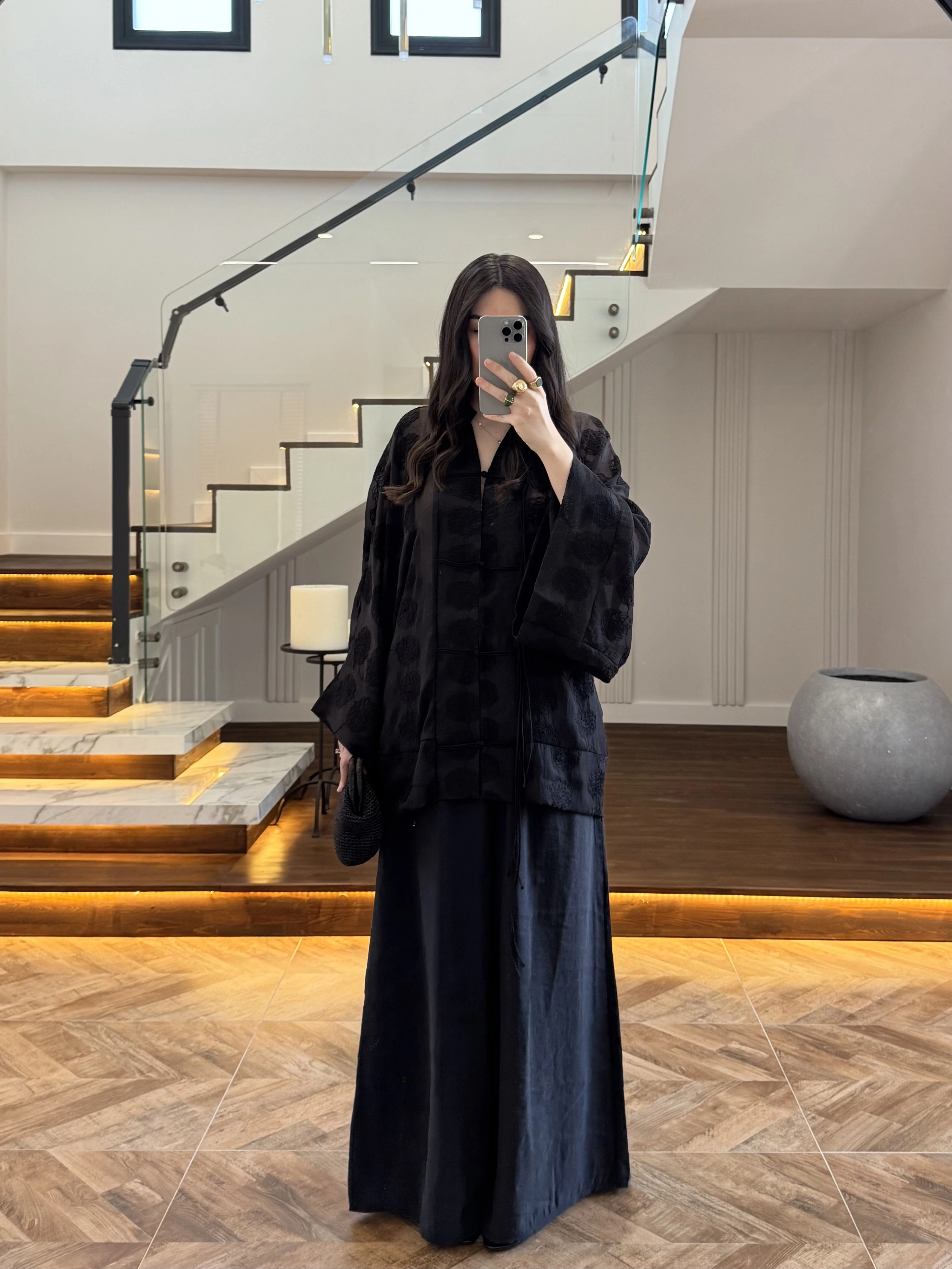 SİYAH LASTİKLİ MODAL PANTOLON -50979