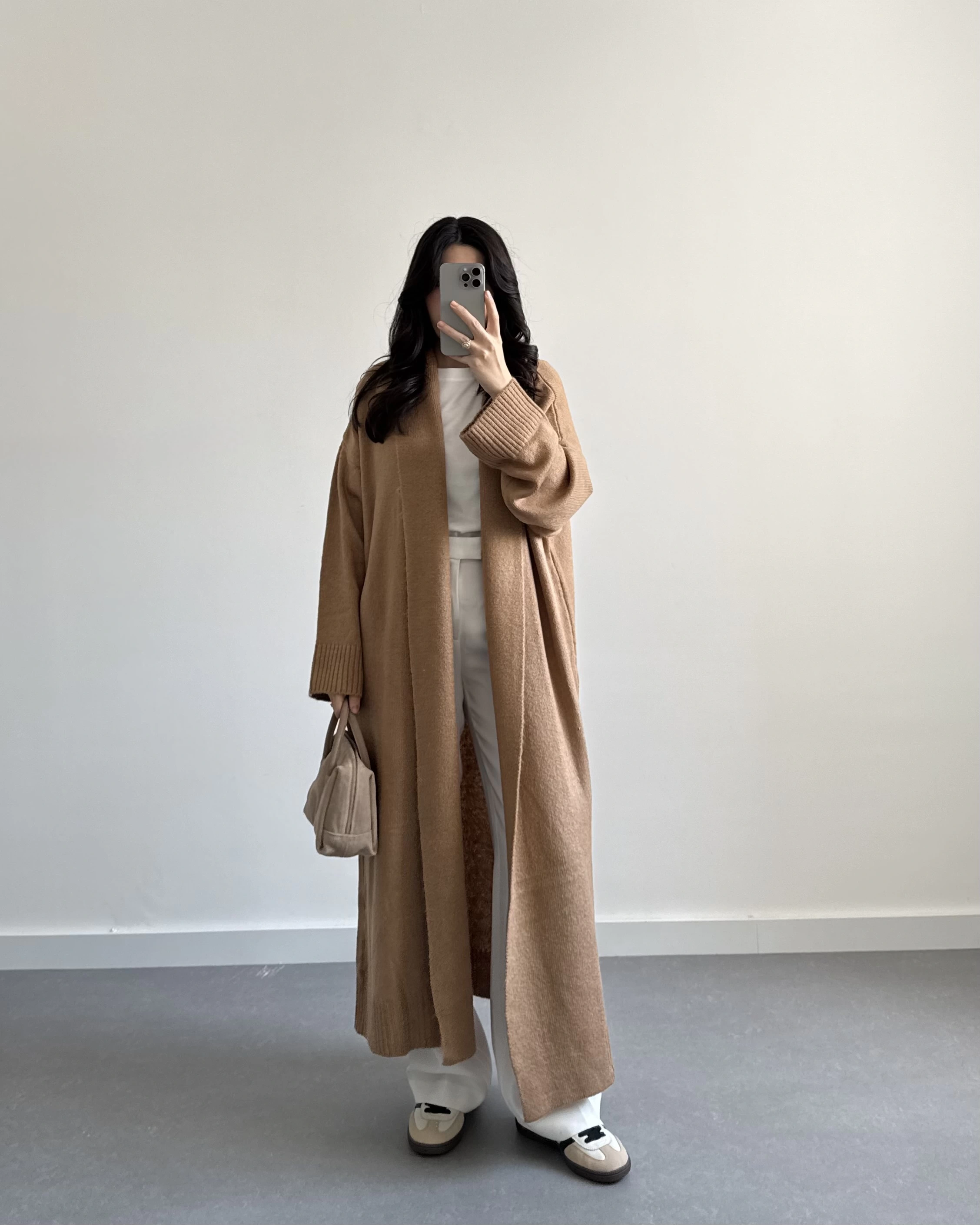 CAMEL UZUN TRİKO HIRKA