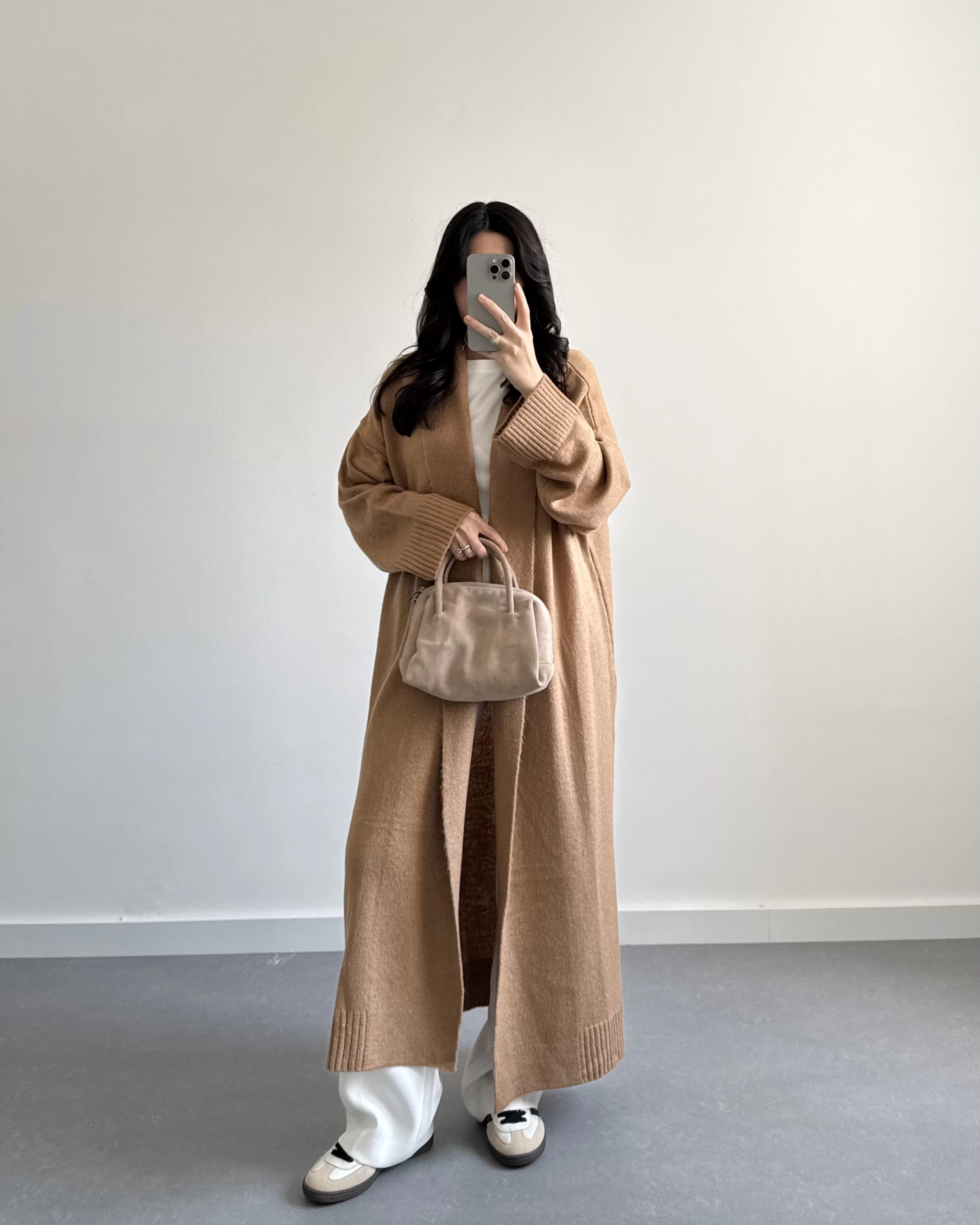 CAMEL UZUN TRİKO HIRKA