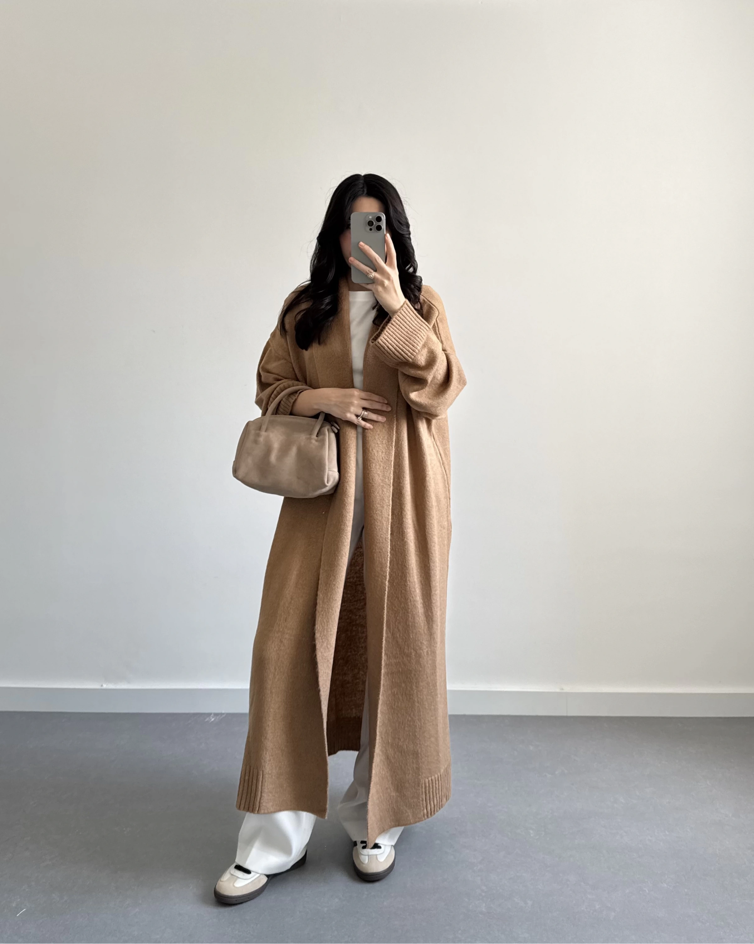 CAMEL UZUN TRİKO HIRKA