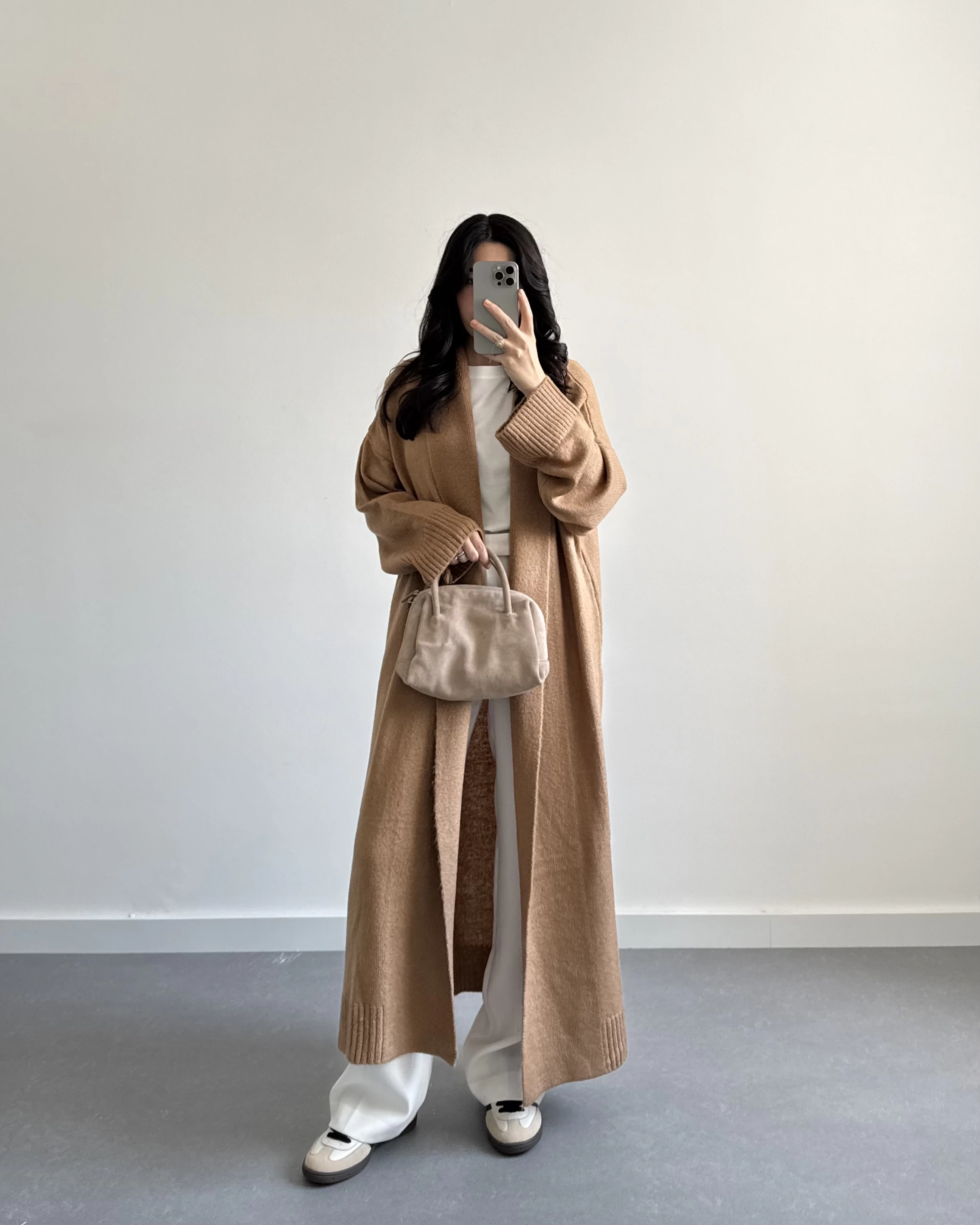 CAMEL UZUN TRİKO HIRKA