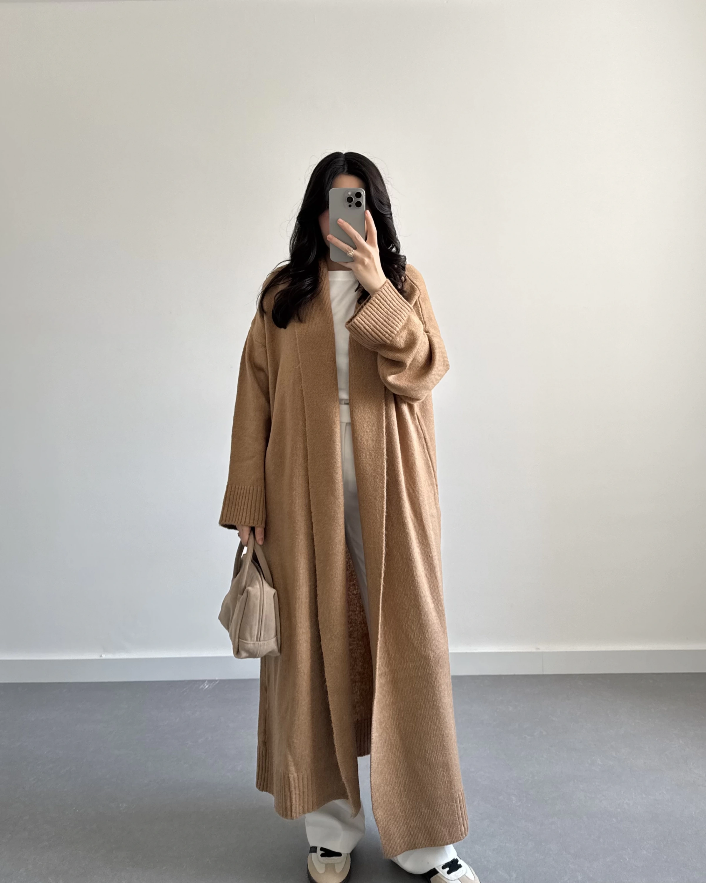 CAMEL UZUN TRİKO HIRKA
