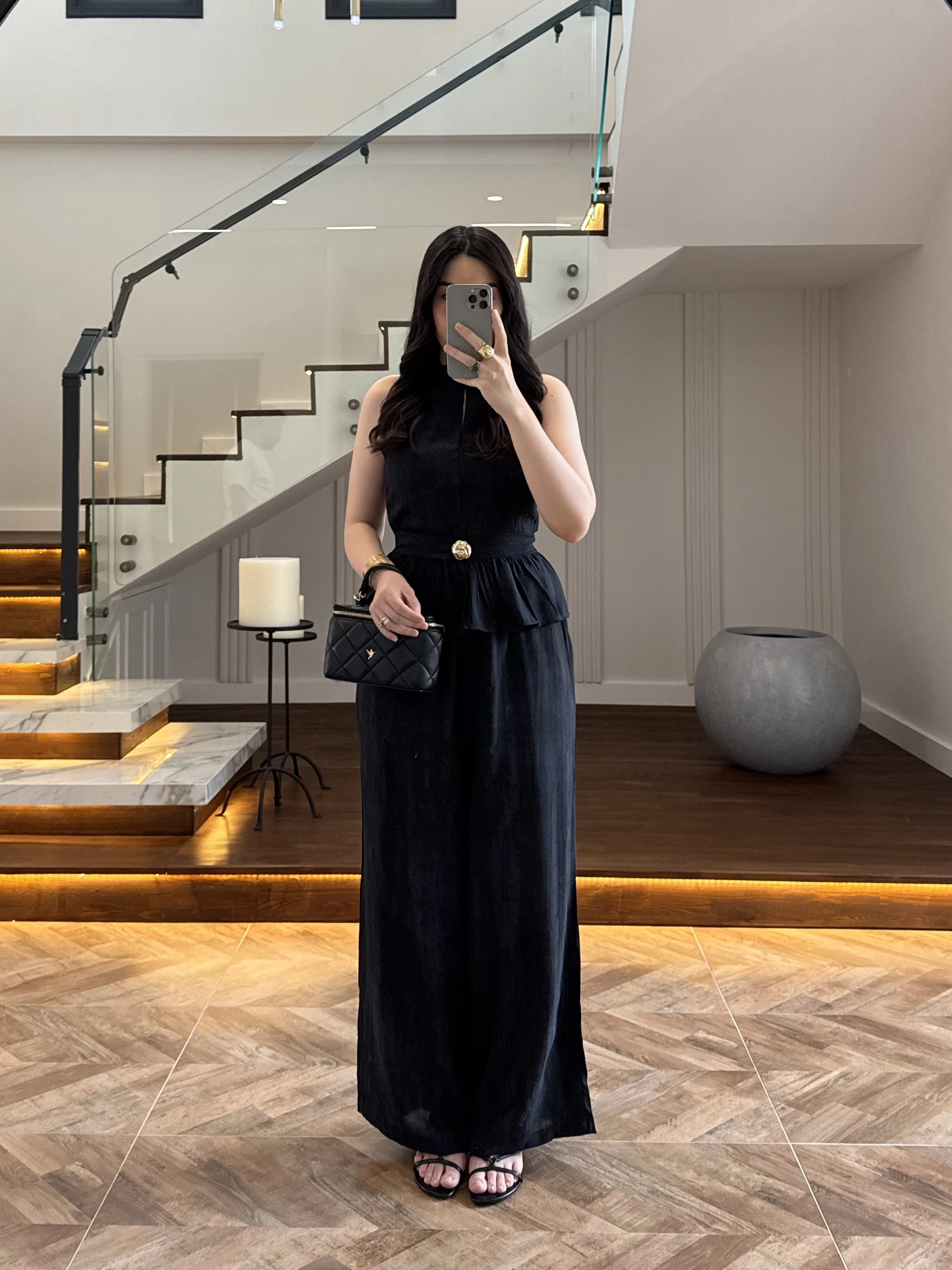 SİYAH YELEK PANTOLON TAKIM-581168