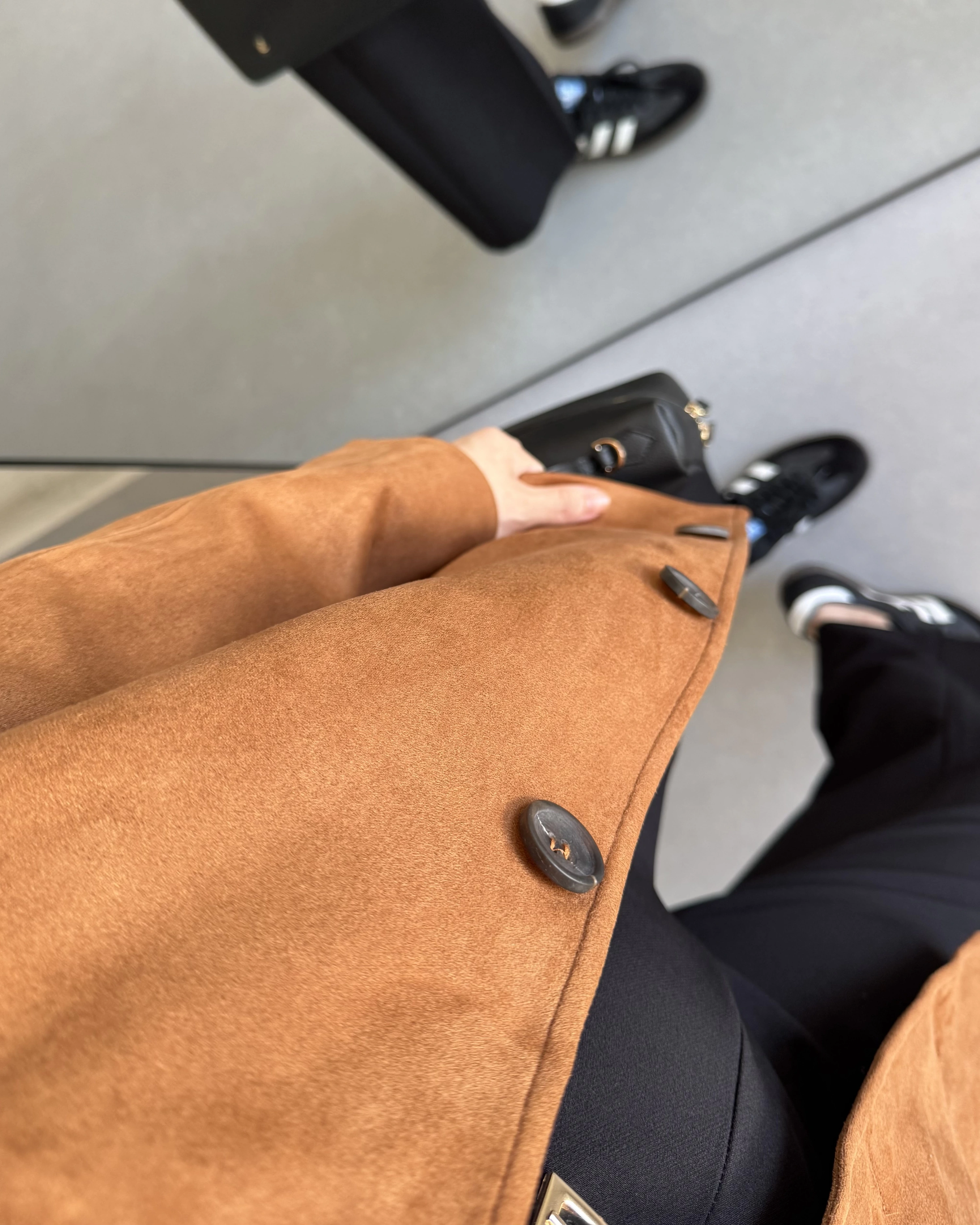 TABA SÜET ÖNÜ DÜĞMELİ CEKET