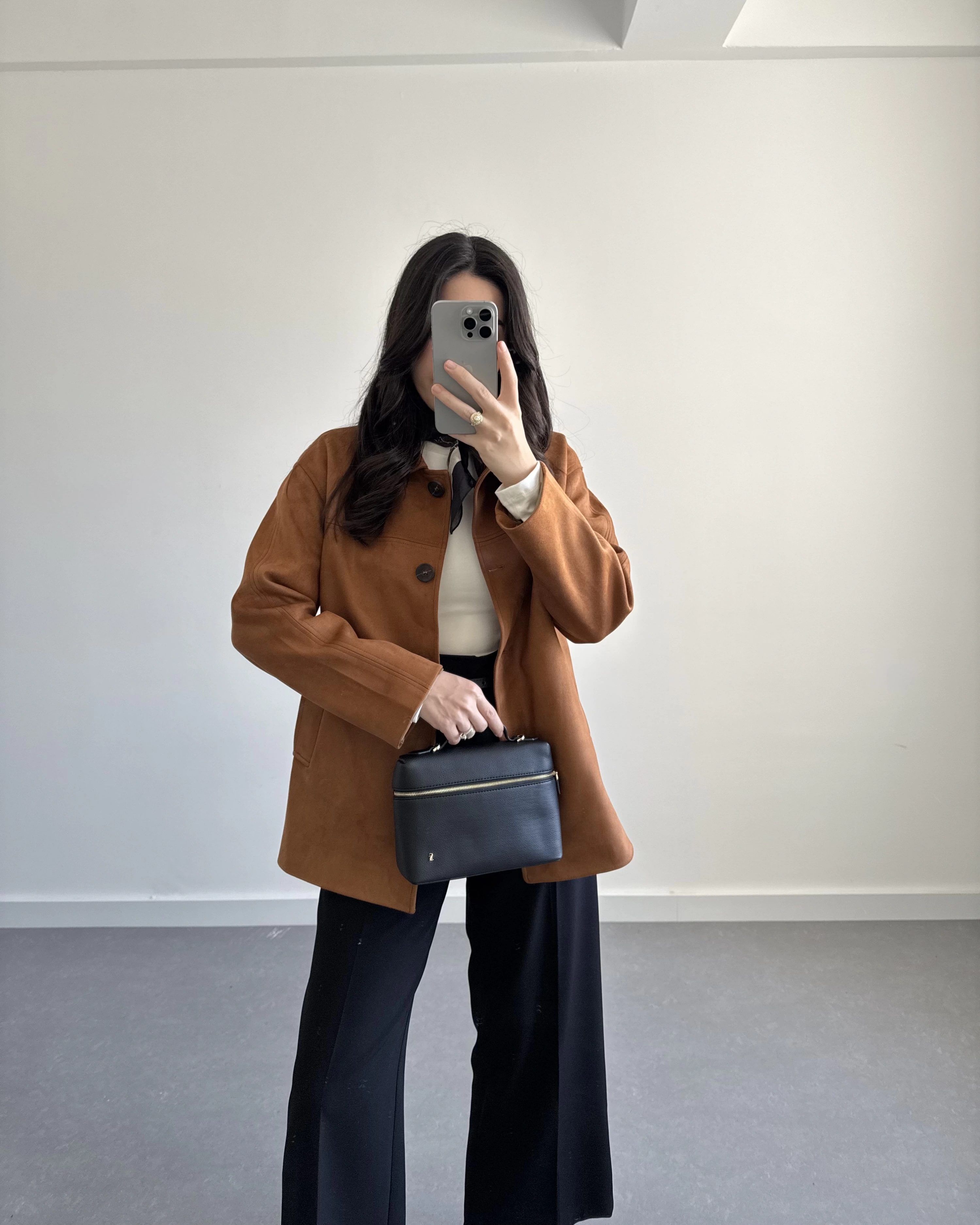 TABA SÜET ÖNÜ DÜĞMELİ CEKET