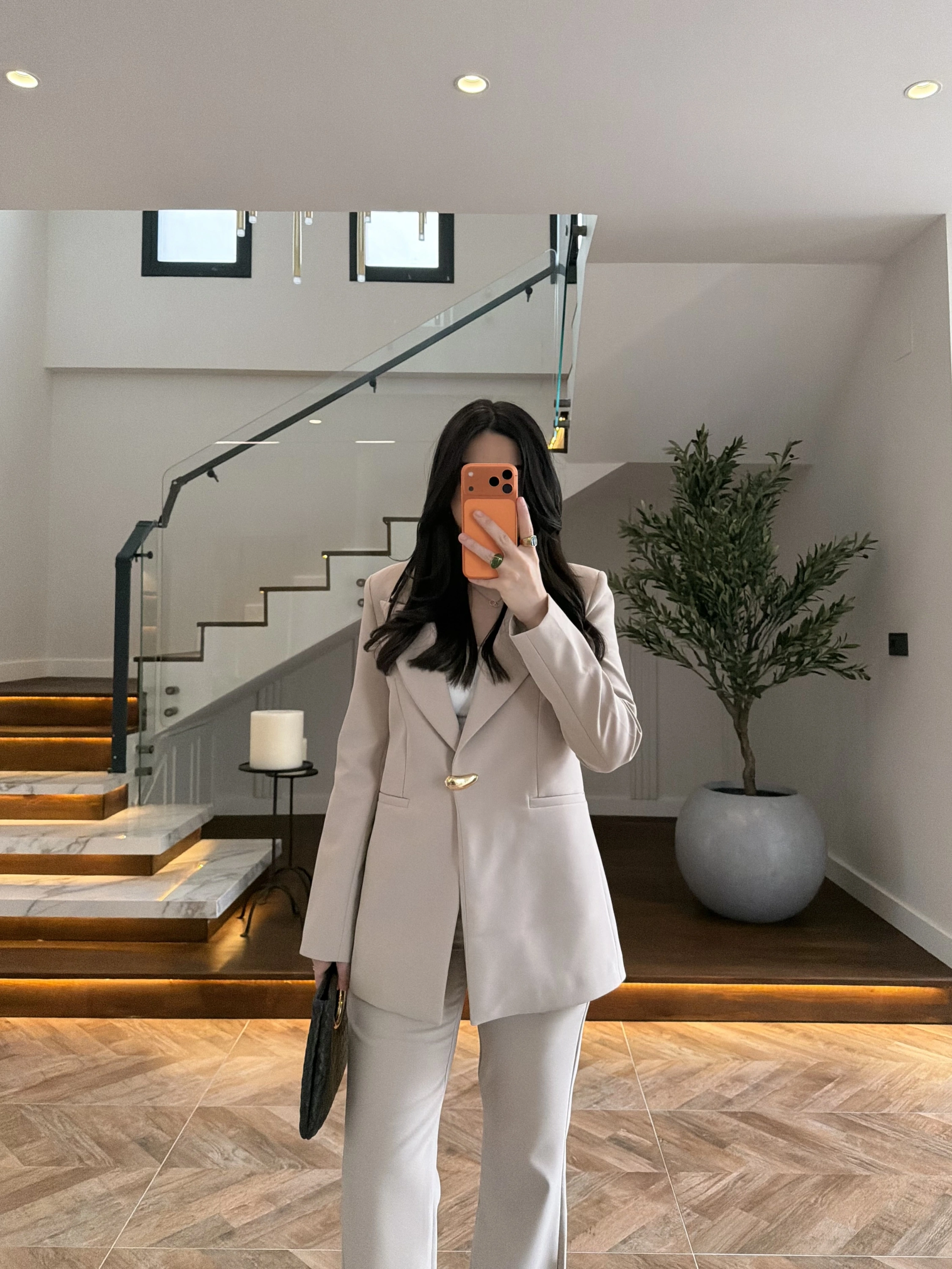 TAŞ GOLD AKSESUARLI BLAZER CEKET-7796