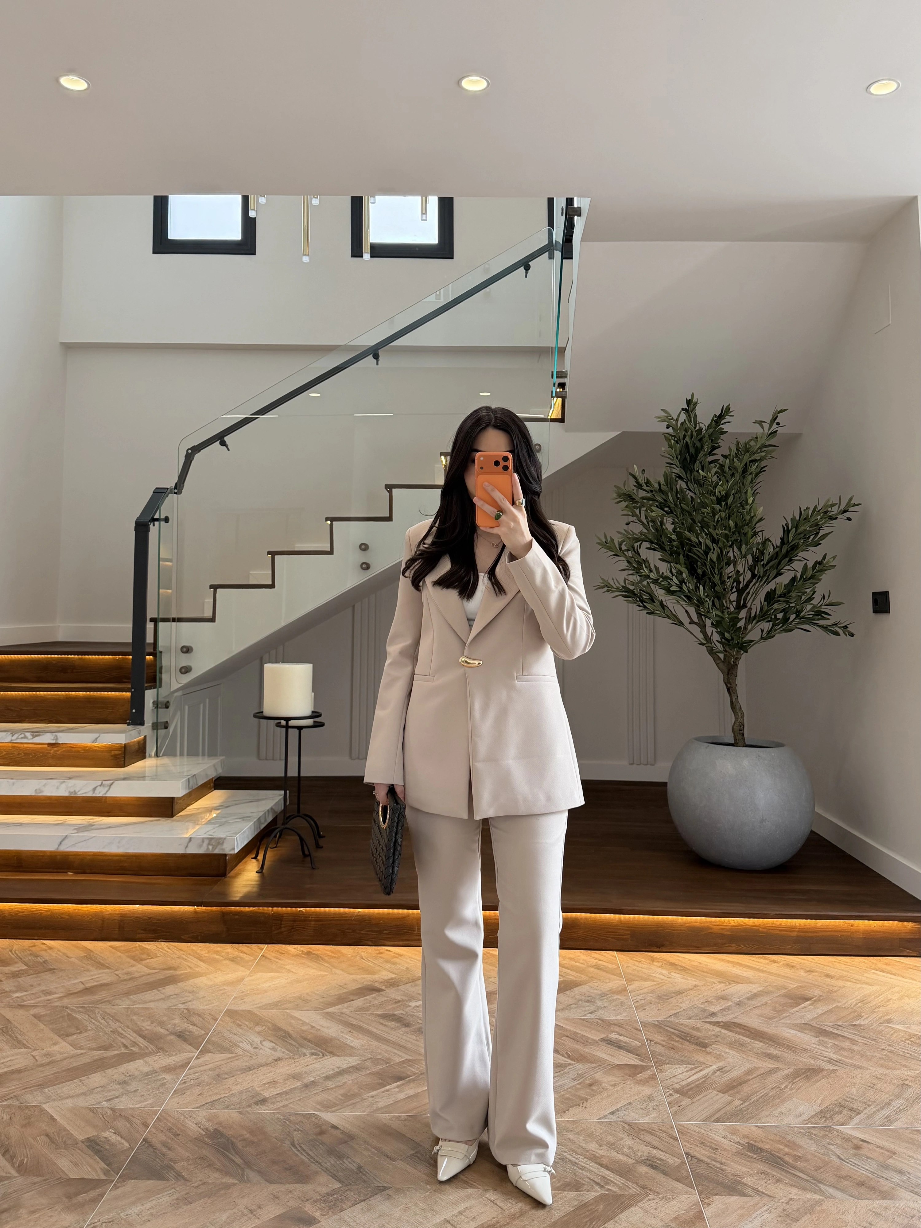 TAŞ GOLD AKSESUARLI BLAZER CEKET-7796