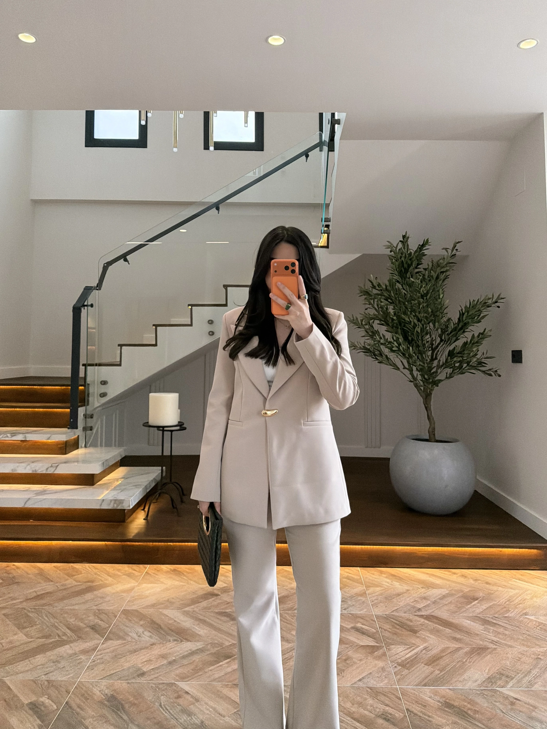 TAŞ GOLD AKSESUARLI BLAZER CEKET-7796