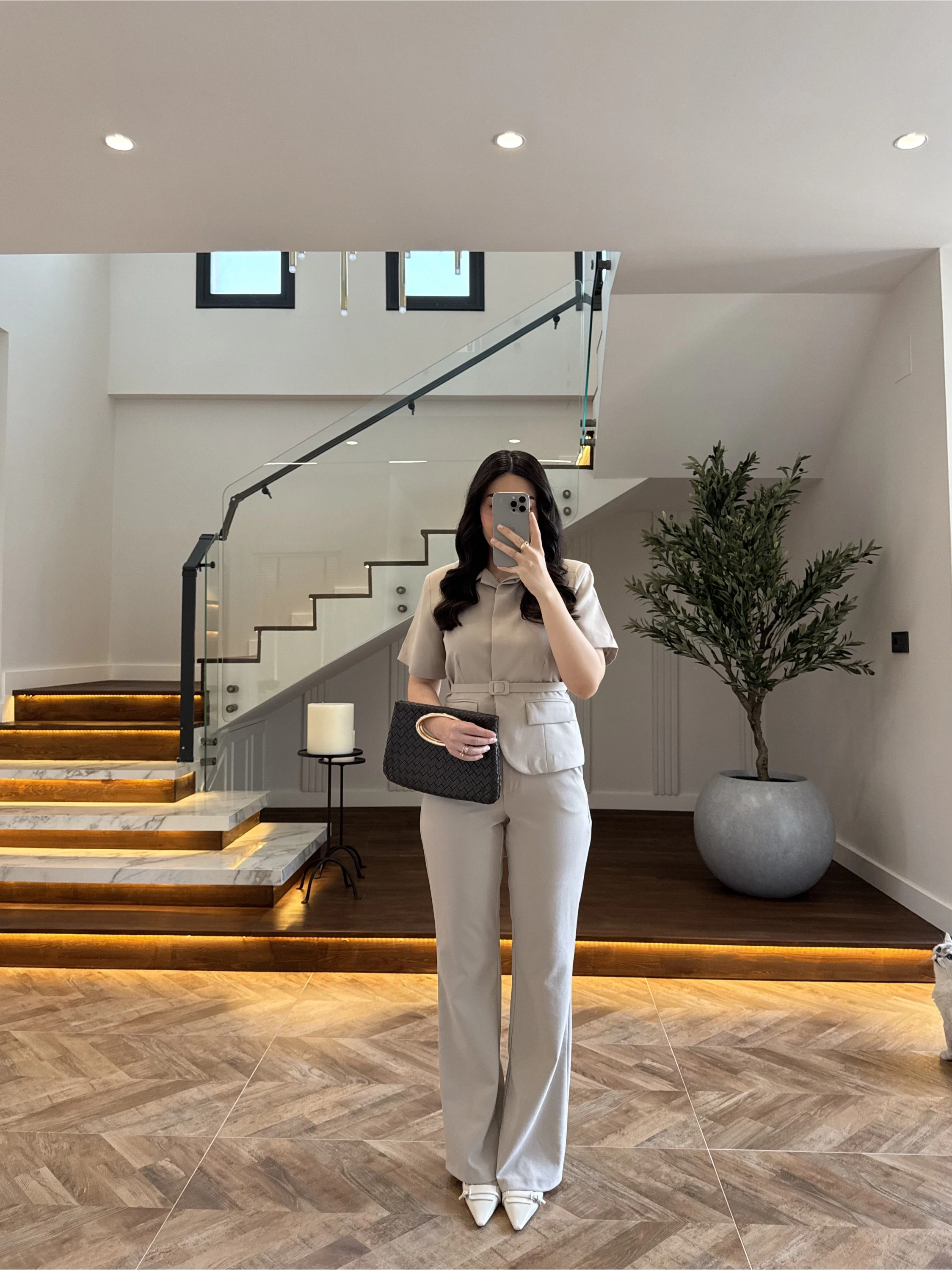 TAŞ KEMERLİ İSPANYOL PAÇA PANTOLON TAKIM -9214