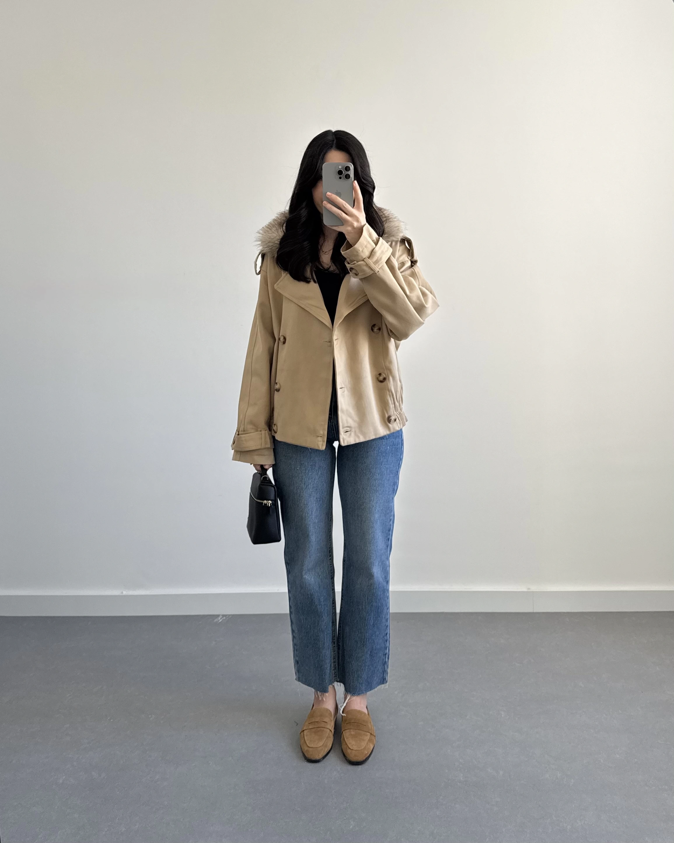 VİZON ÇIKARILABİLİR KÜRKLÜ TRENÇKOT