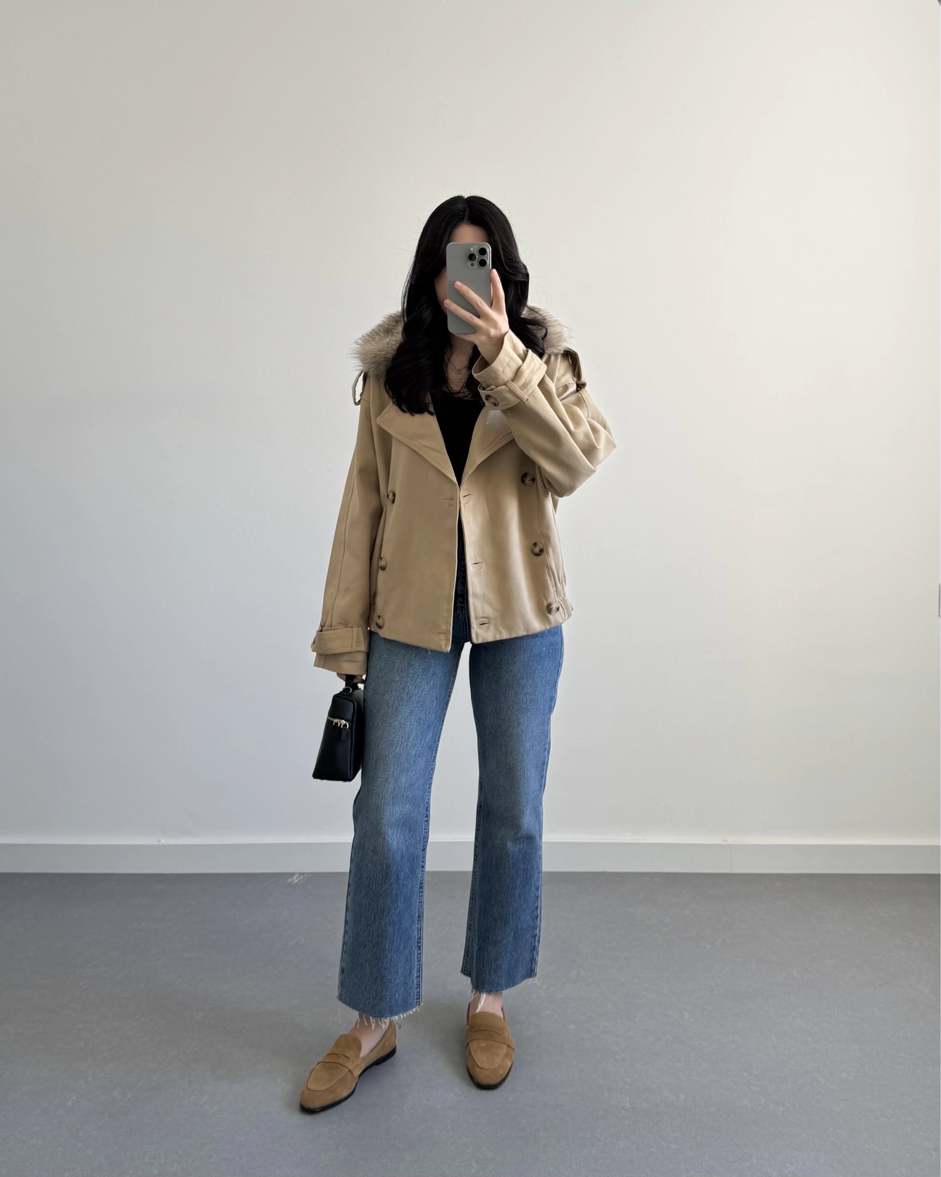 VİZON ÇIKARILABİLİR KÜRKLÜ TRENÇKOT