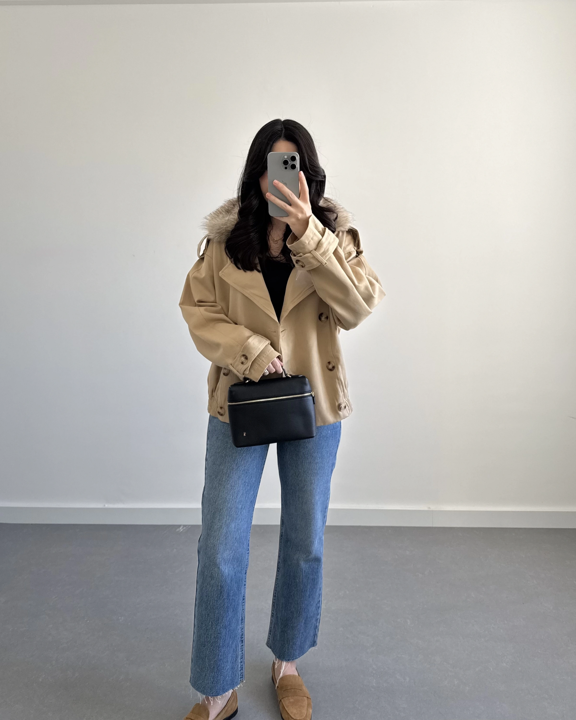 VİZON ÇIKARILABİLİR KÜRKLÜ TRENÇKOT