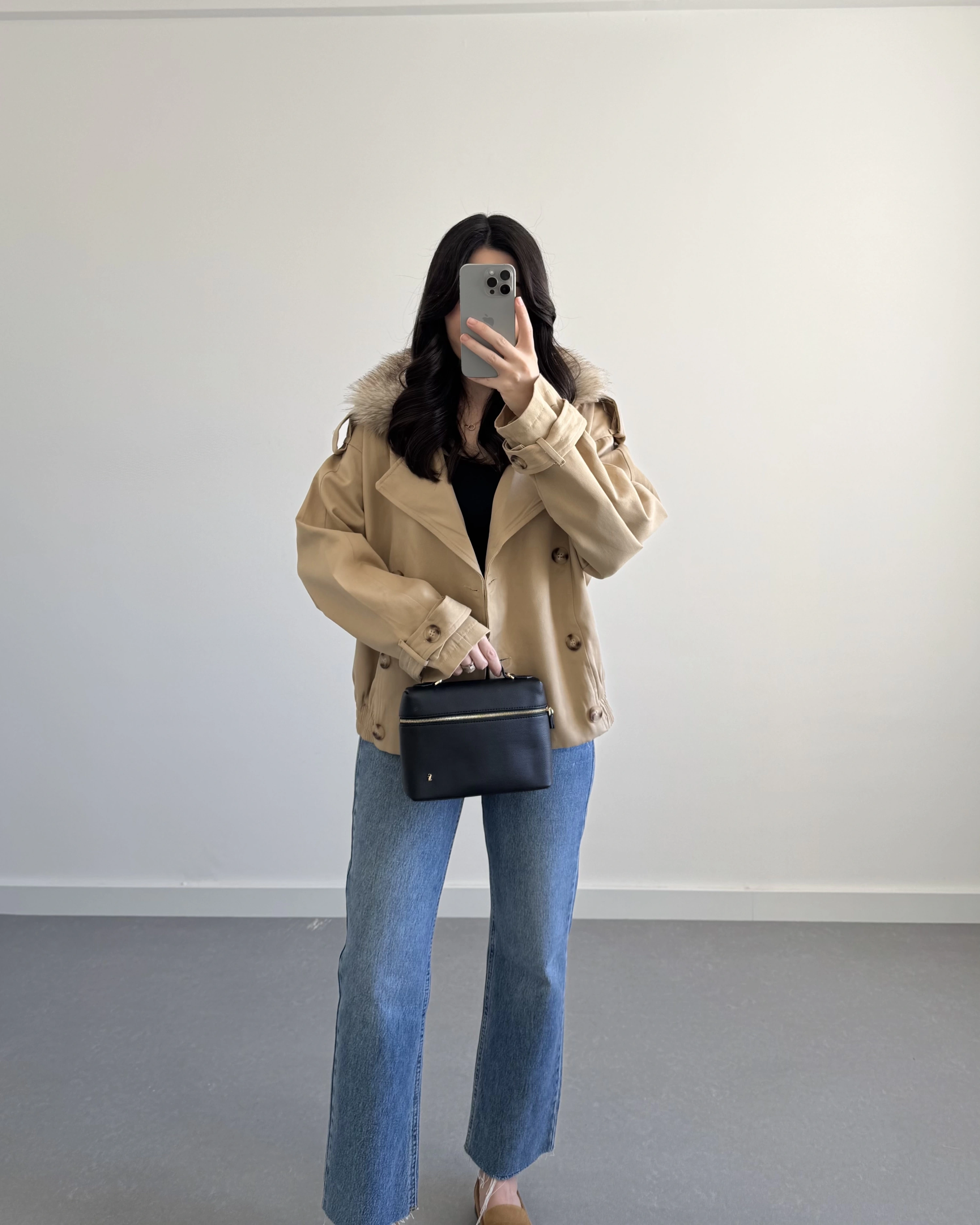 VİZON ÇIKARILABİLİR KÜRKLÜ TRENÇKOT