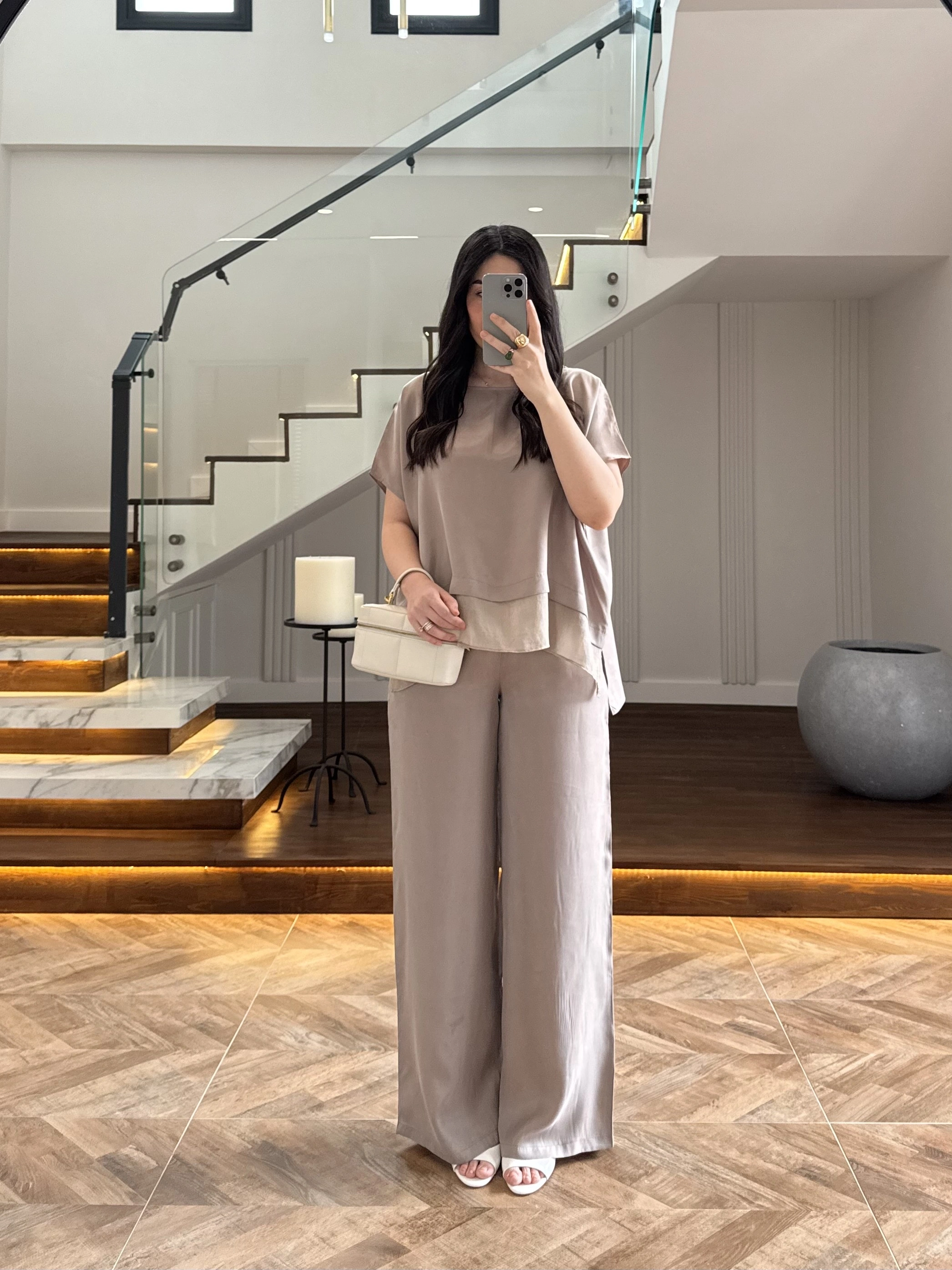 VİZON GARNİLİ BLUZ PANTOLON TAKIM -51420