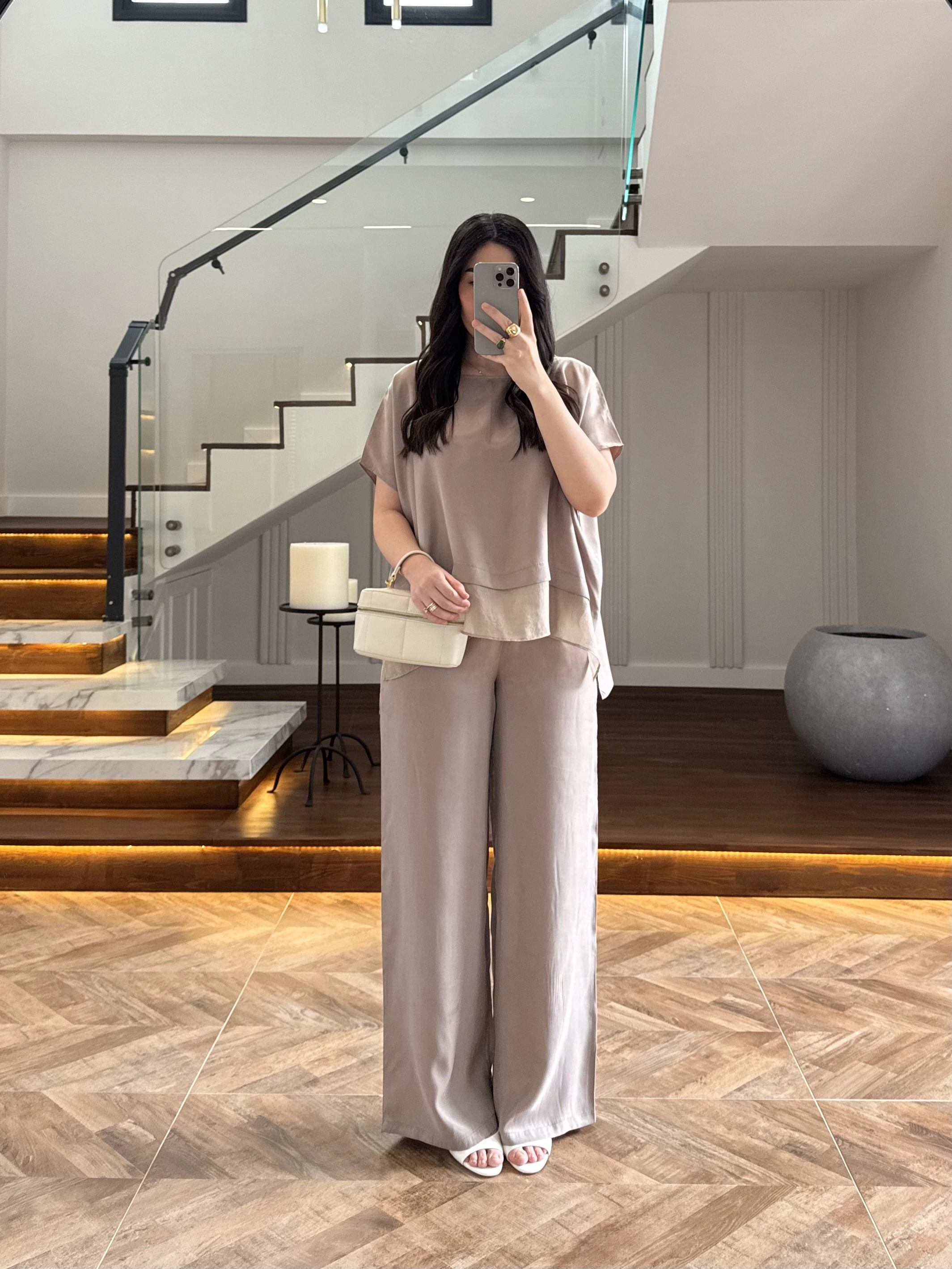 VİZON GARNİLİ BLUZ PANTOLON TAKIM -51420