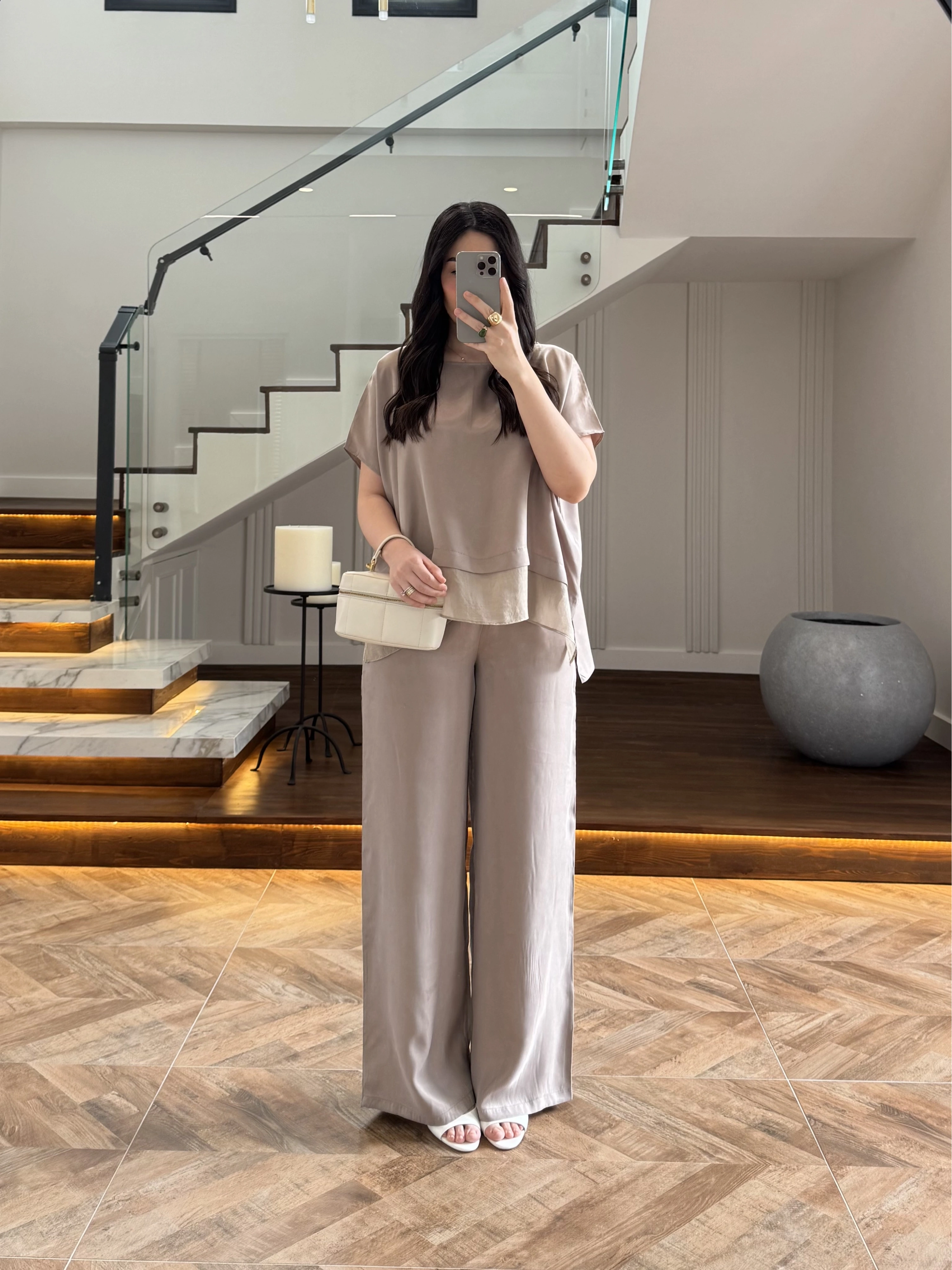 VİZON GARNİLİ BLUZ PANTOLON TAKIM -51420