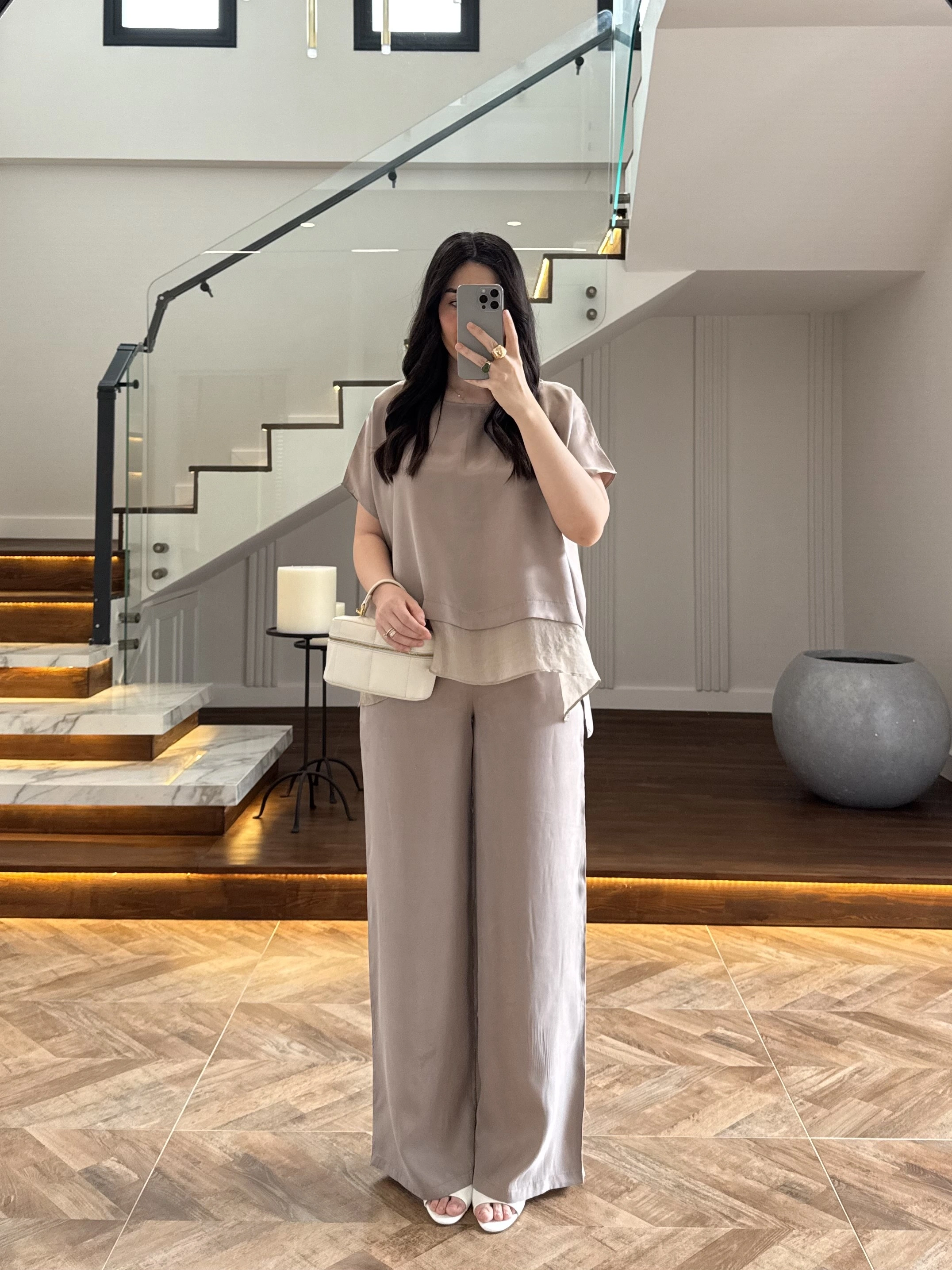 VİZON GARNİLİ BLUZ PANTOLON TAKIM -51420