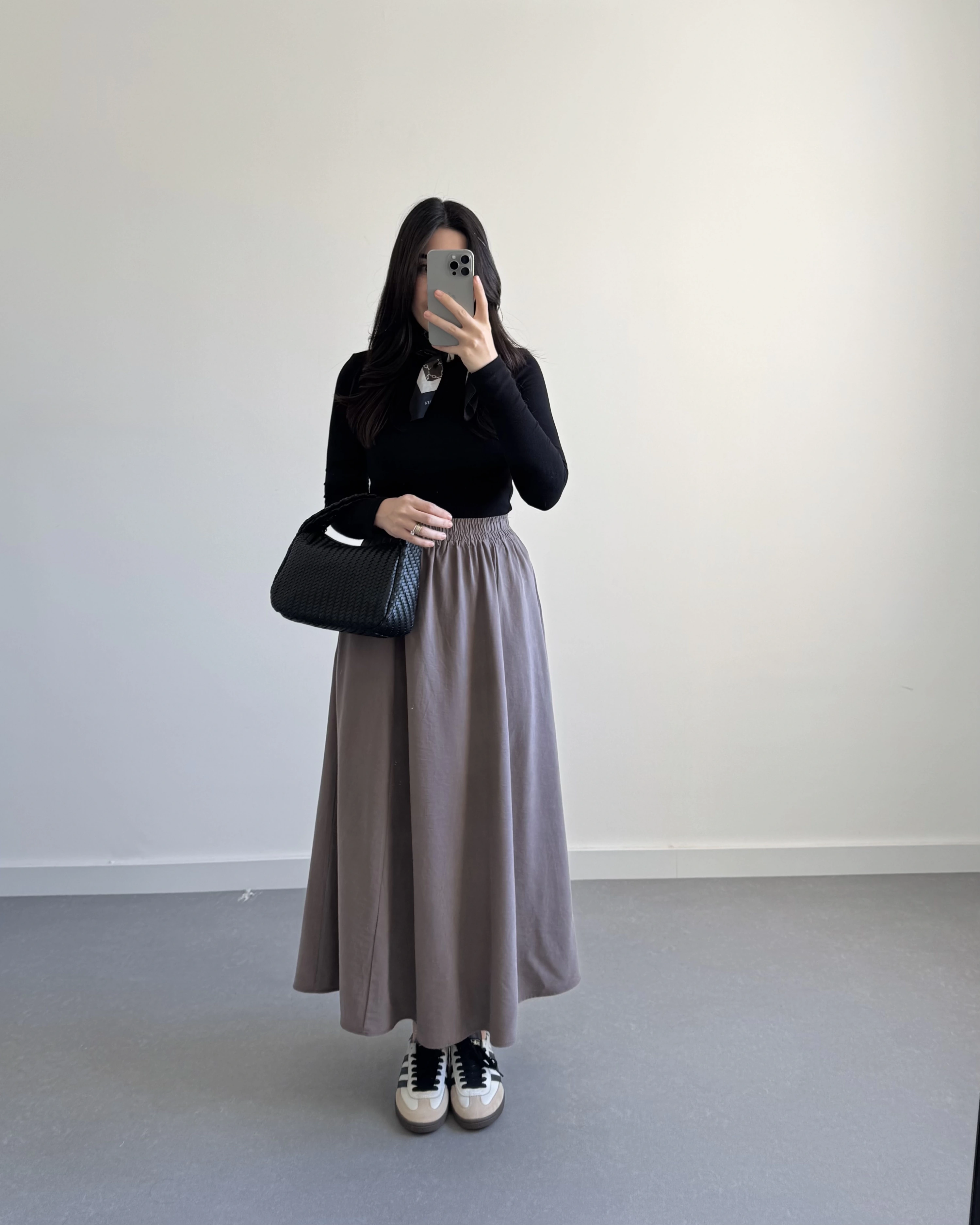 VİZON MODAL MİDİ BOY ETEK