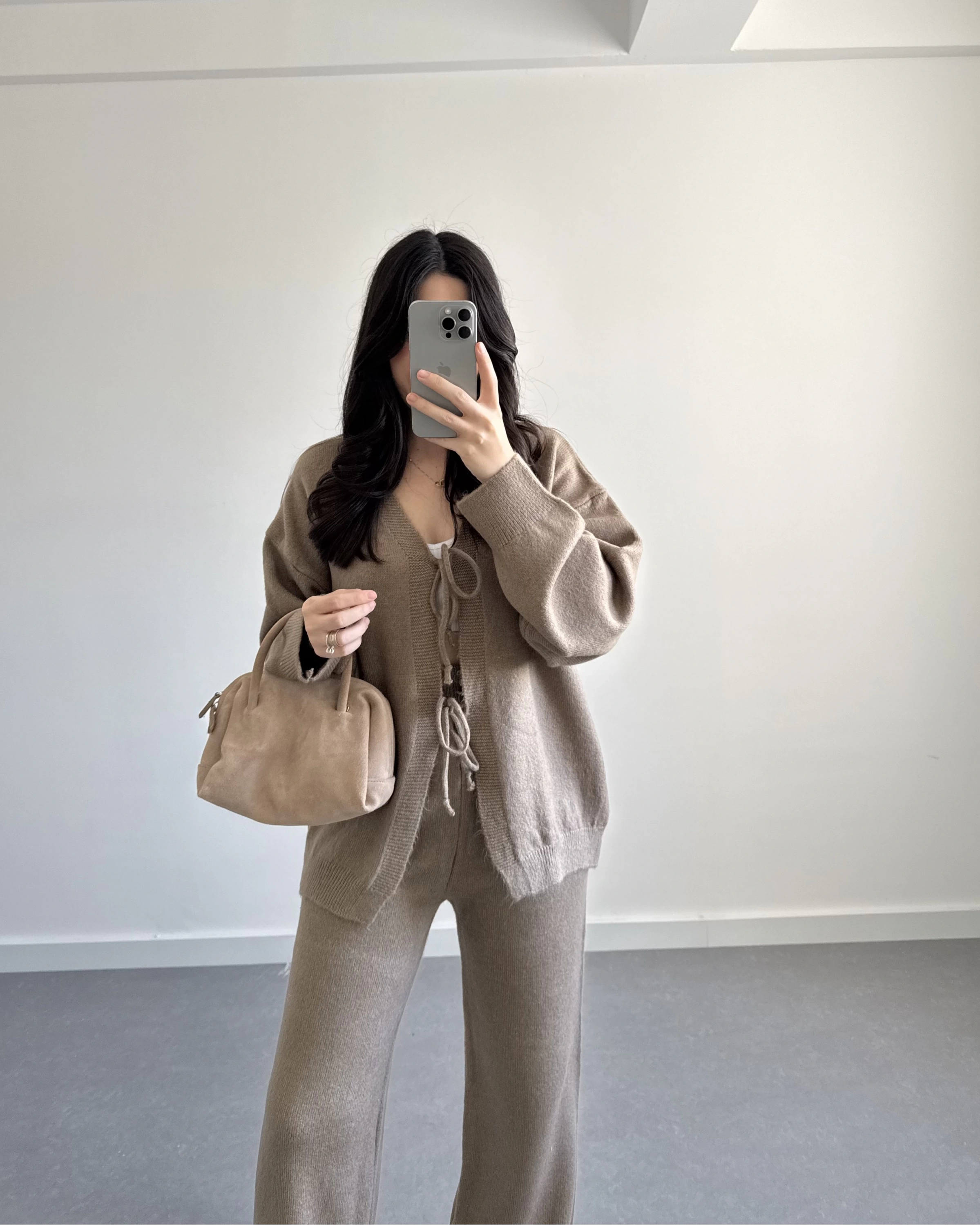 VİZON ÖNÜ BAĞLAMALI PİNTEREST TRİKO TAKIM