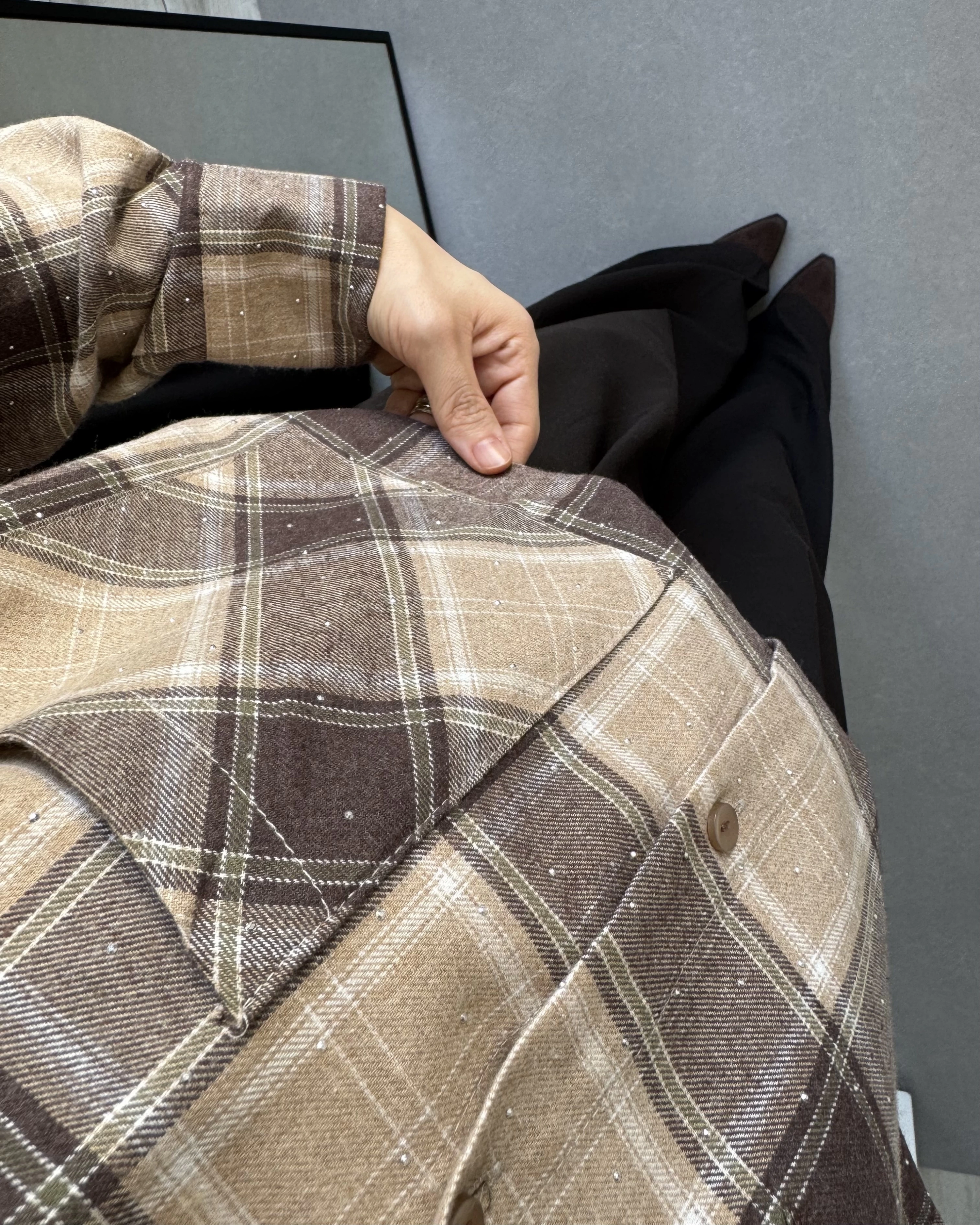 VİZON TAŞLI EKOSE GÖMLEK