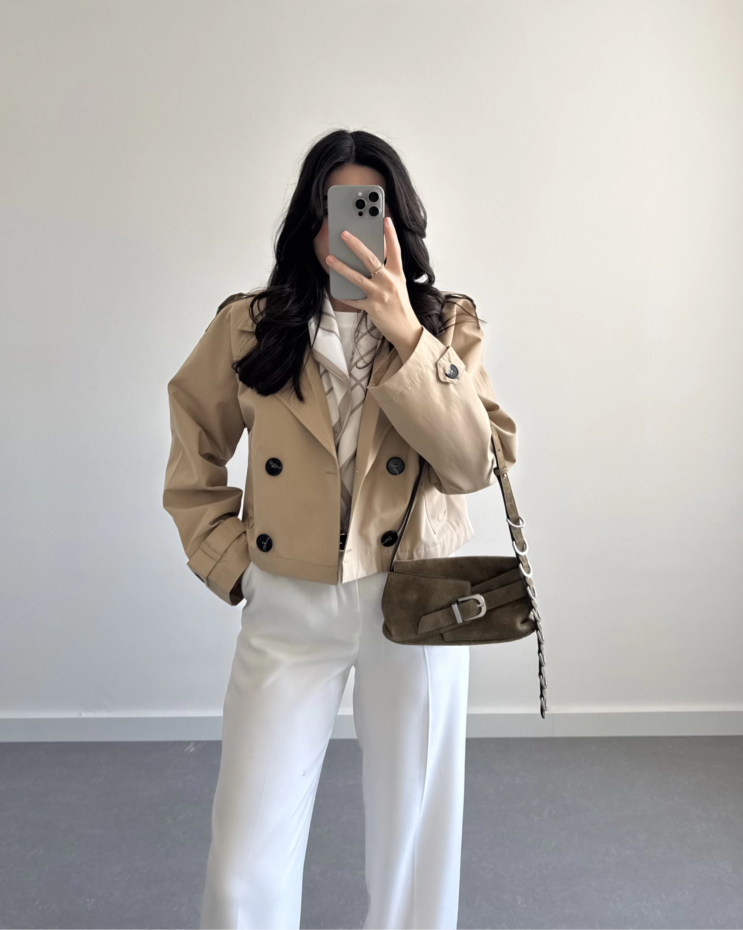 VİZON ZR MODEL KRUVAZE YAKA TRENÇKOT