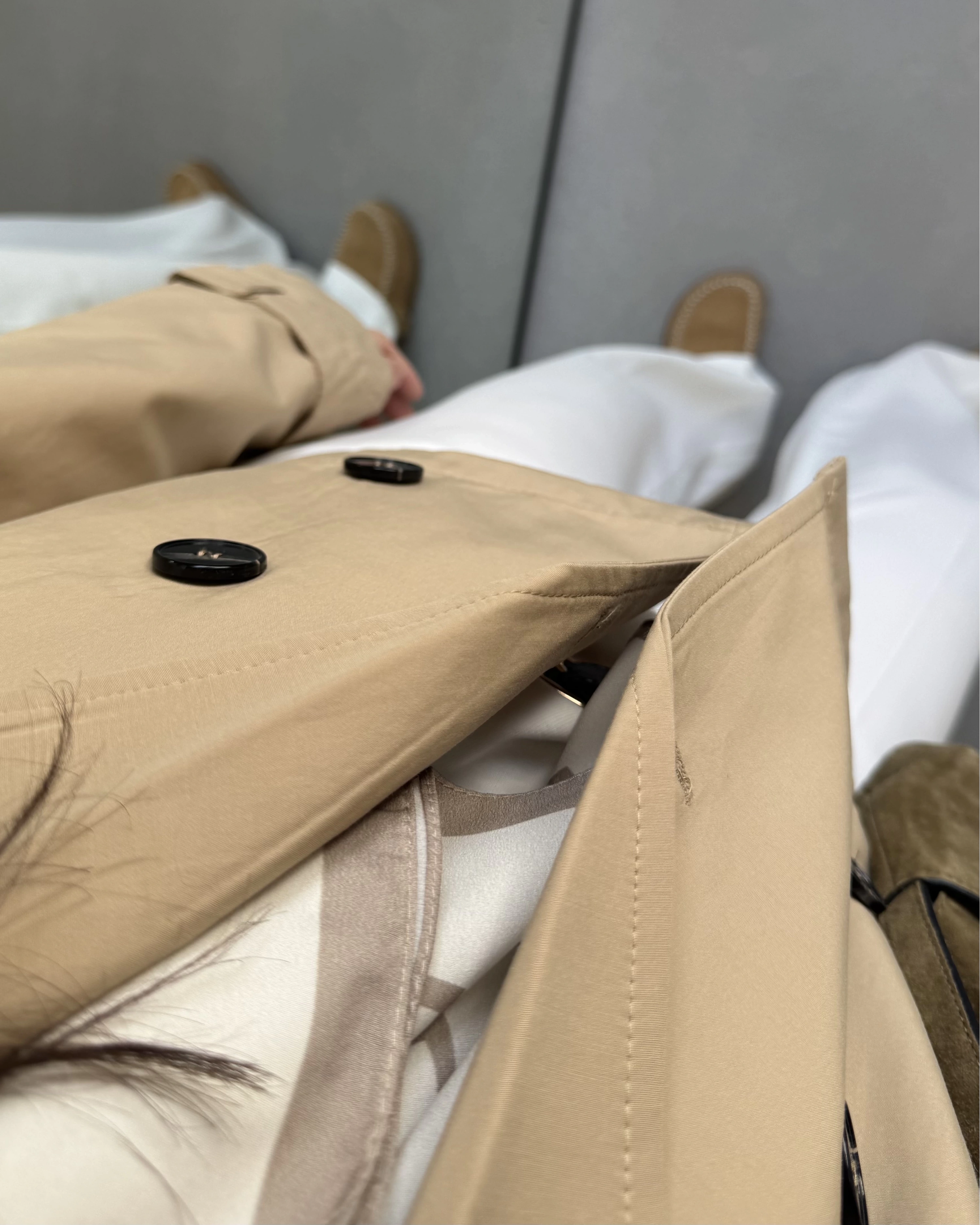 VİZON ZR MODEL KRUVAZE YAKA TRENÇKOT