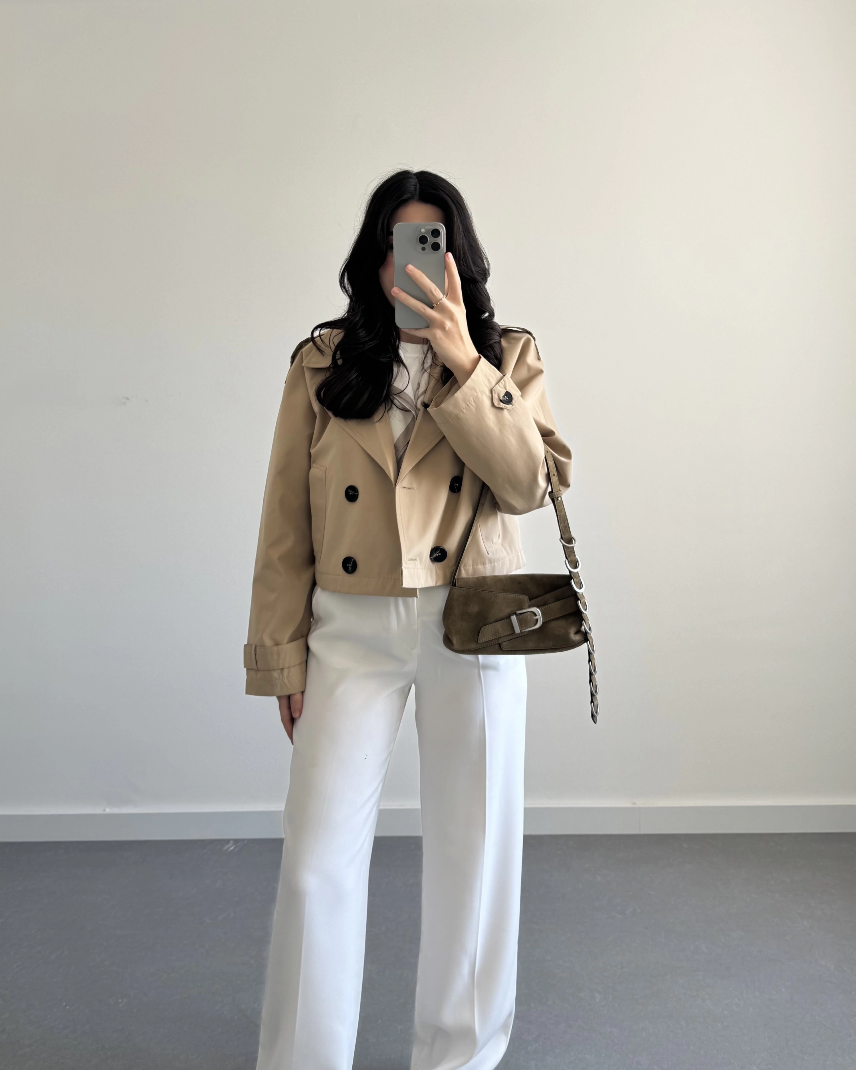 VİZON ZR MODEL KRUVAZE YAKA TRENÇKOT